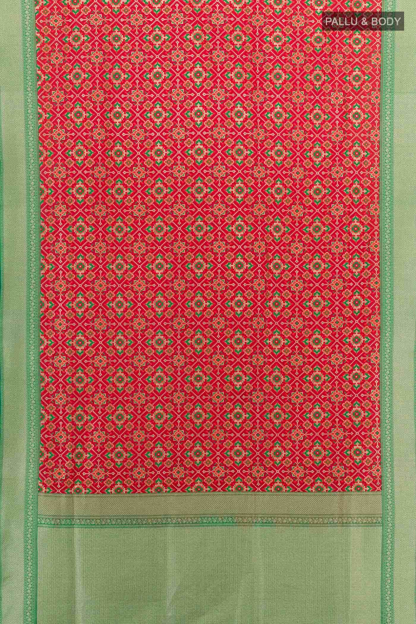 Red Banarasi Jamavar Saree