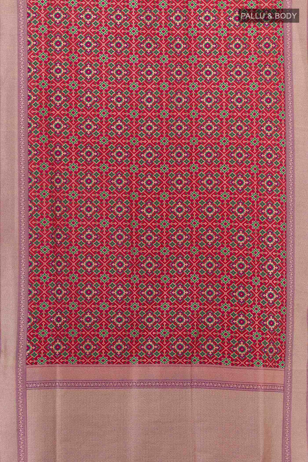 Red Banarasi Jamavar Saree