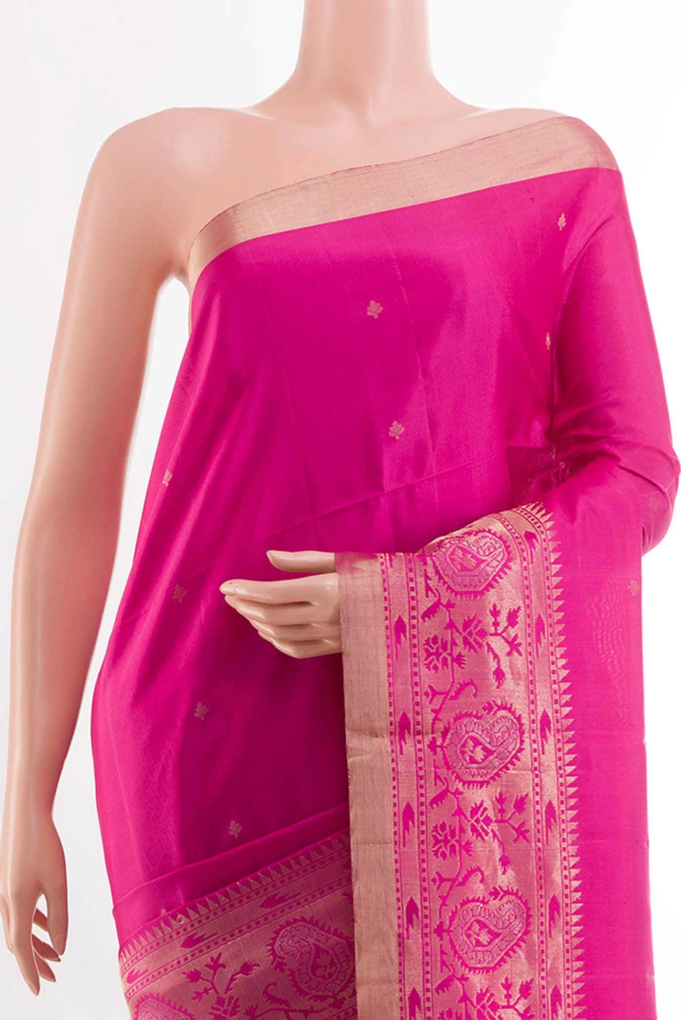 Pink Soft Silk Saree