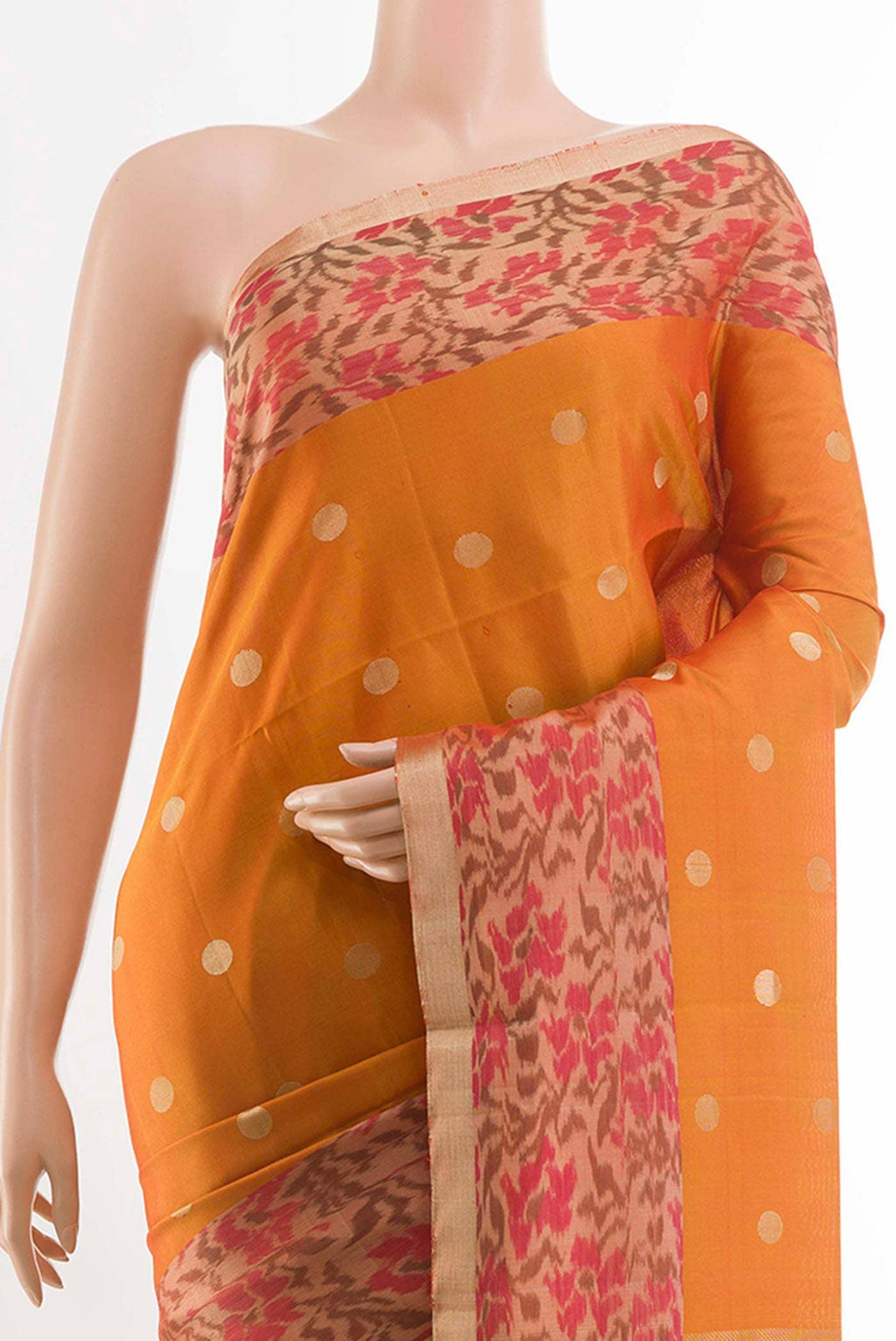 Orange Soft Silk Saree