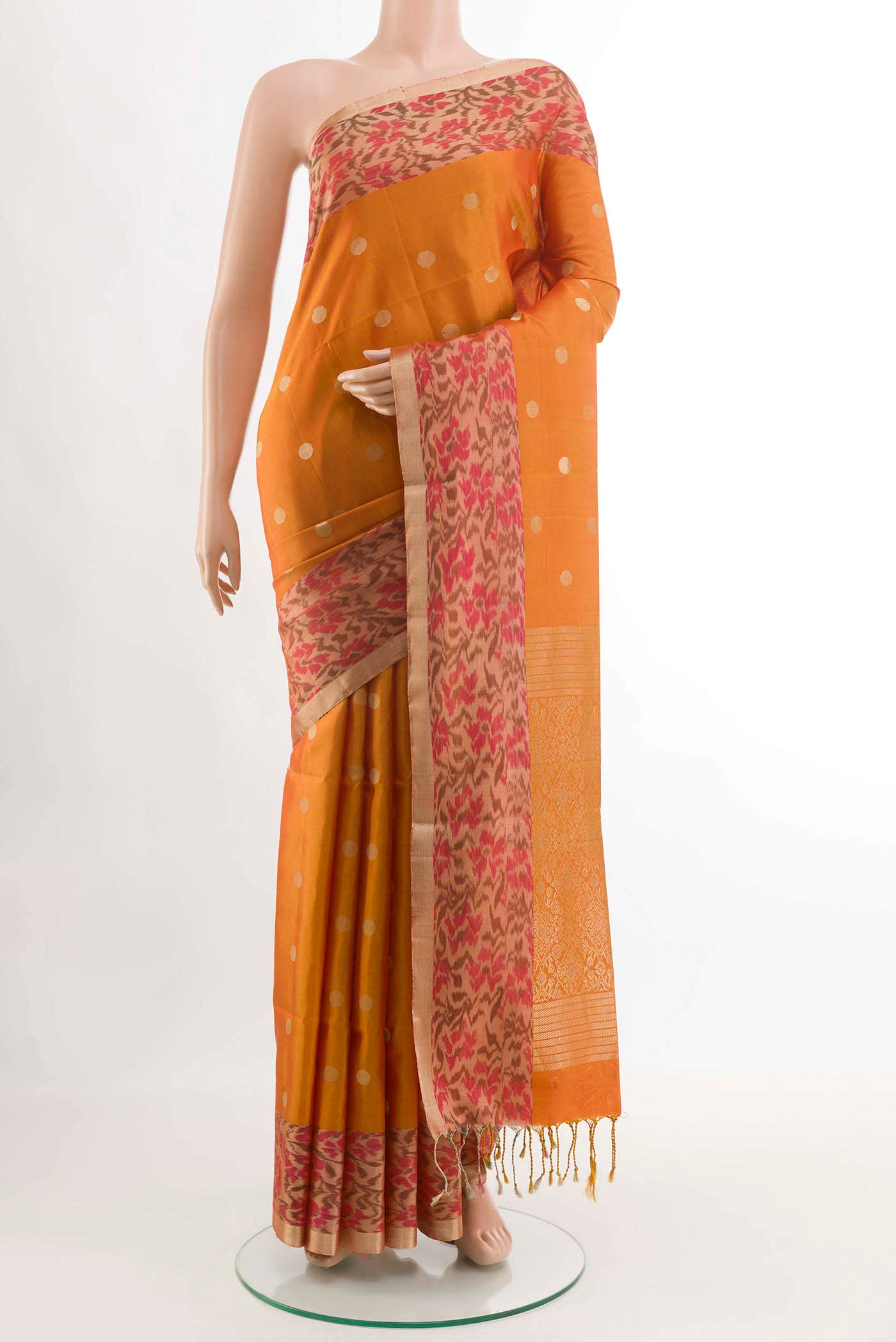 Orange Soft Silk Saree