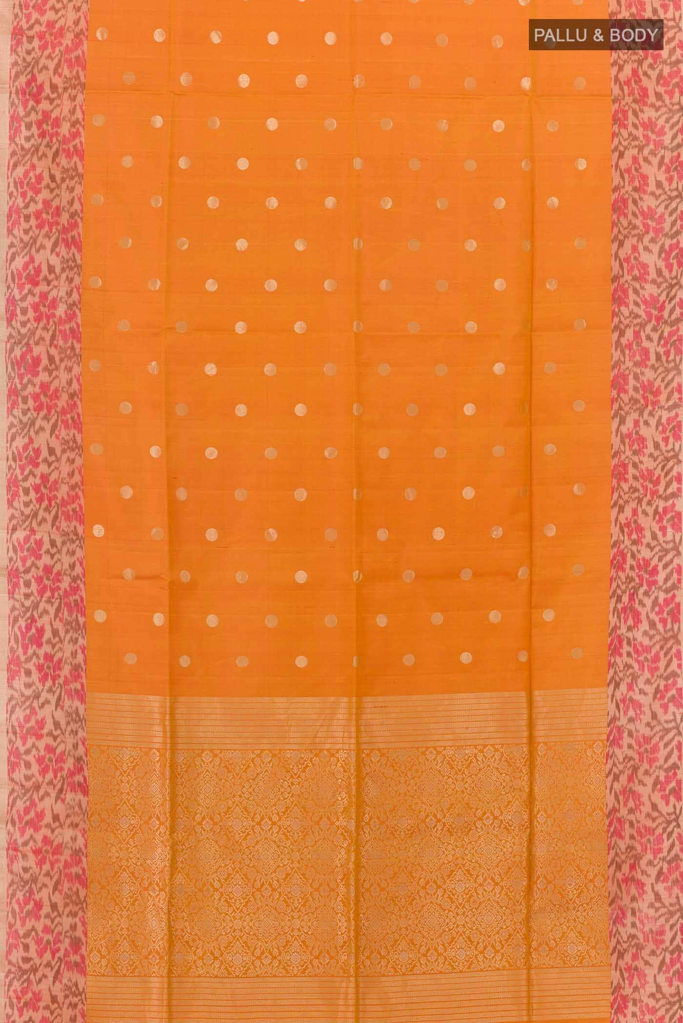 Orange Soft Silk Saree