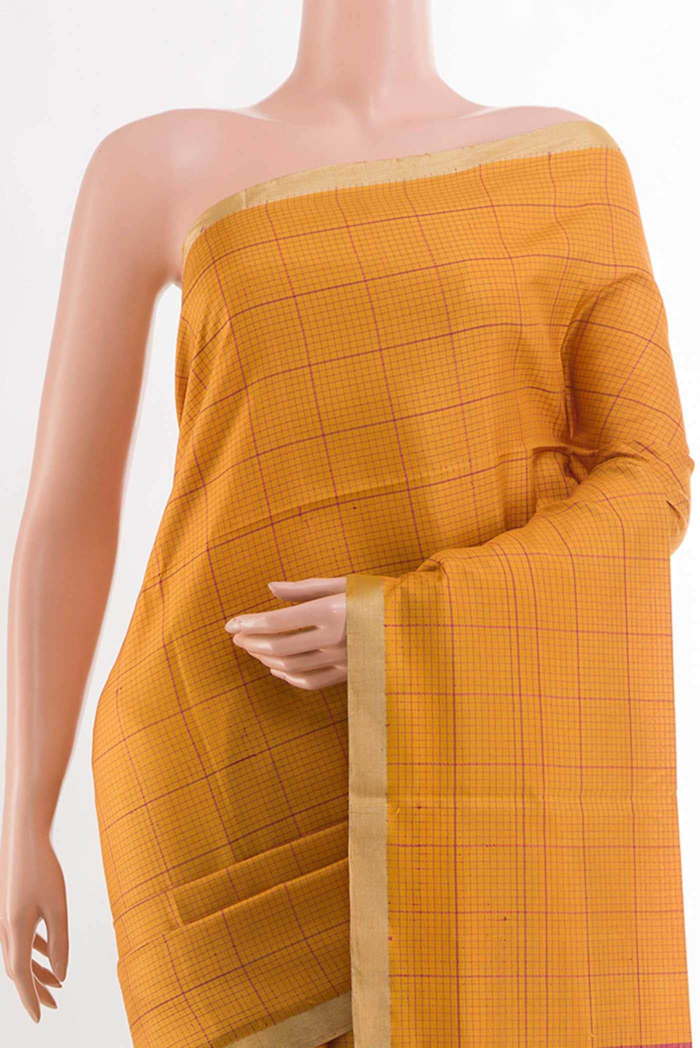 Mustard Soft Silk Saree