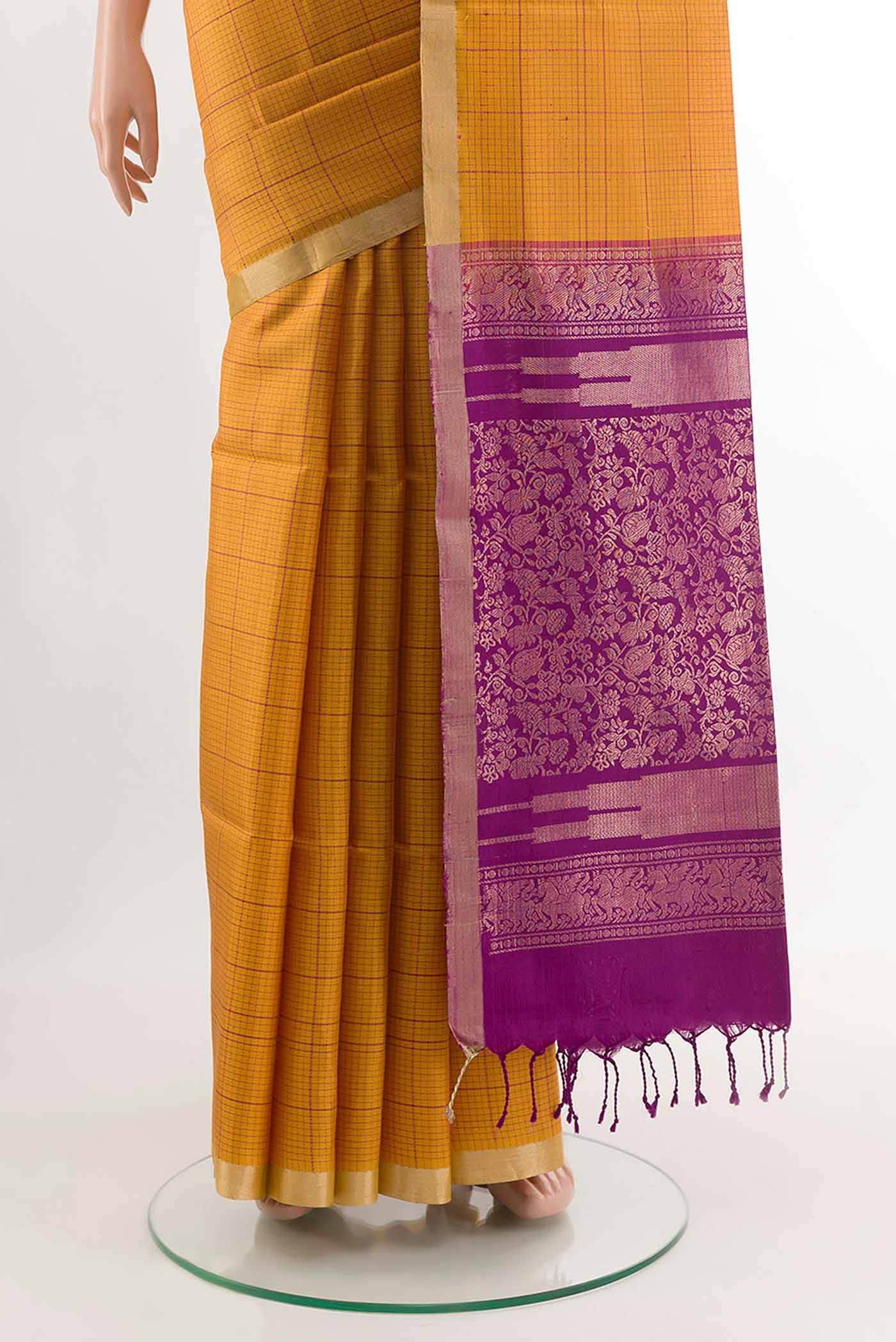 Mustard Soft Silk Saree