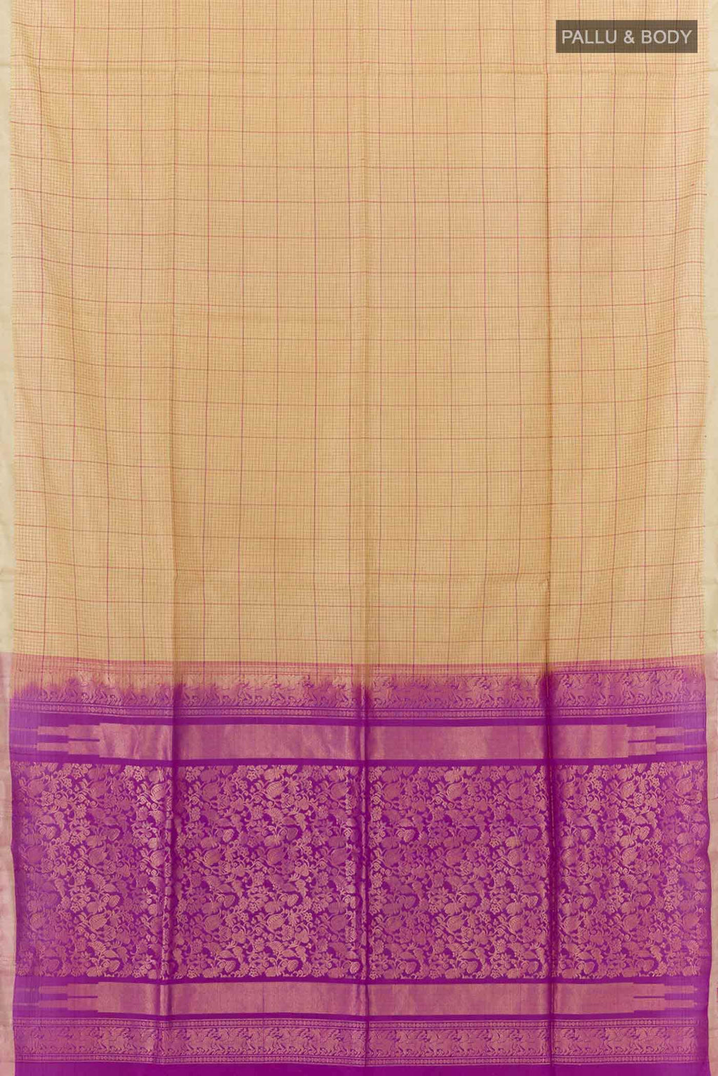 Beige Soft Silk Saree