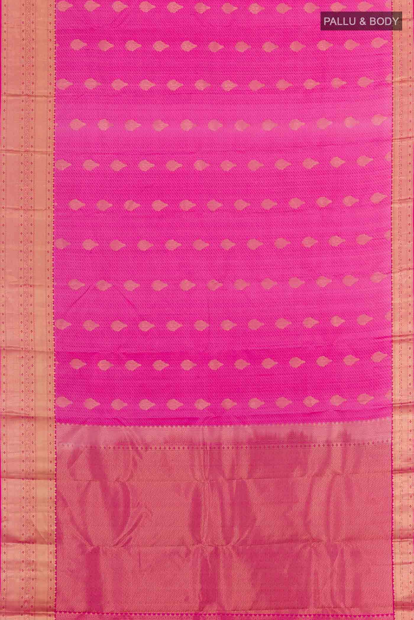 Pink Kanchipuram Silk Saree