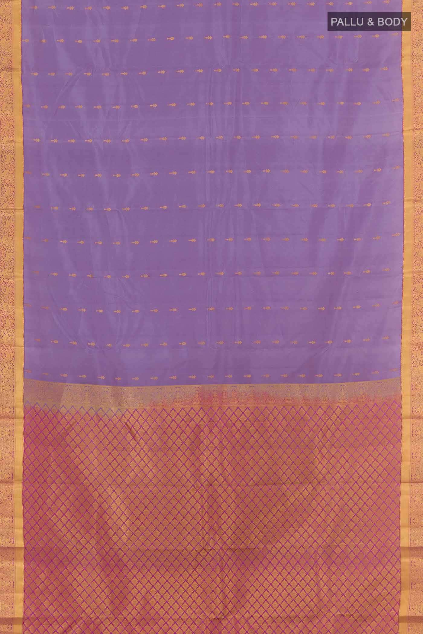 Lavender Kanchipuram Silk Saree