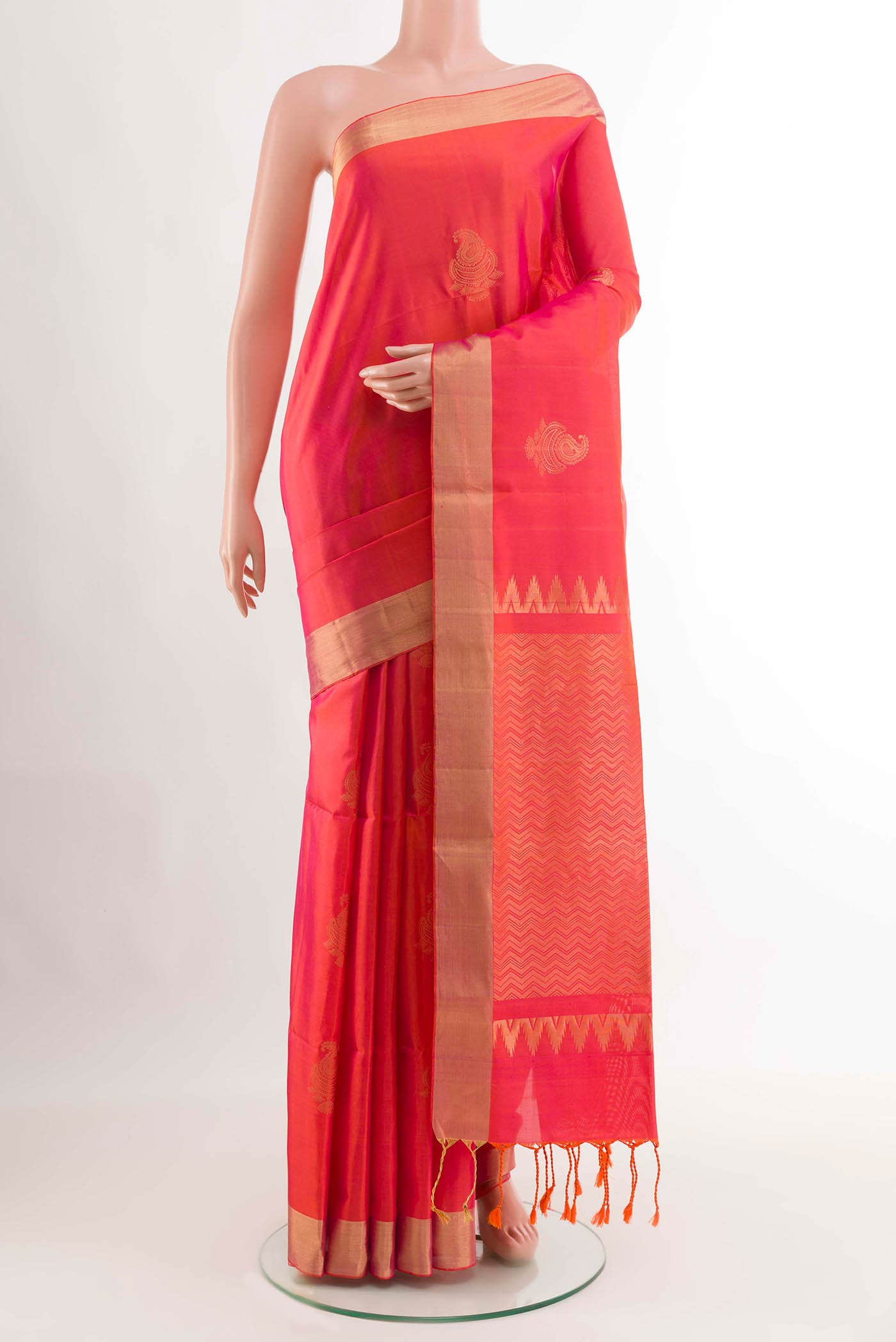 Orange Soft Silk Saree