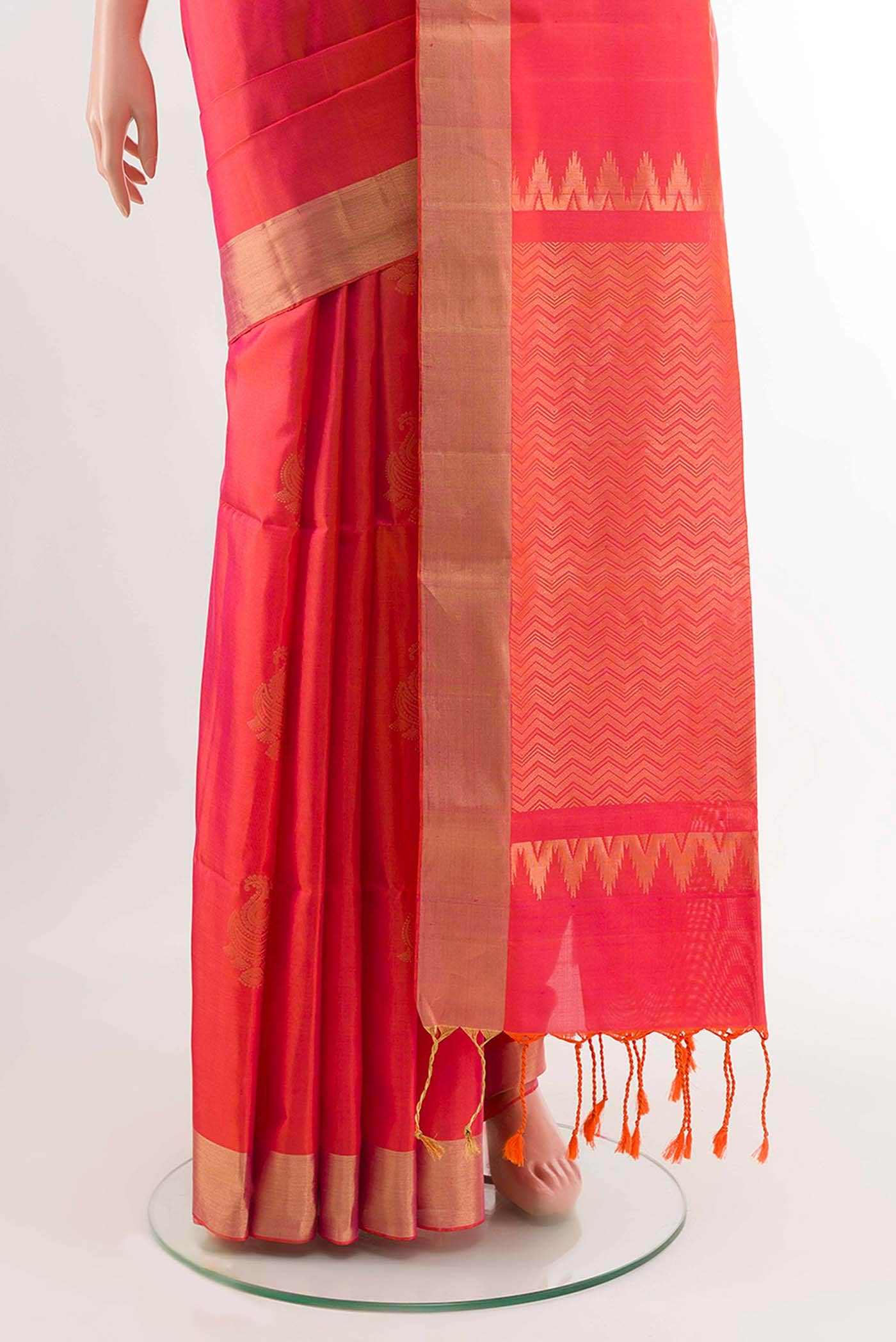 Orange Soft Silk Saree