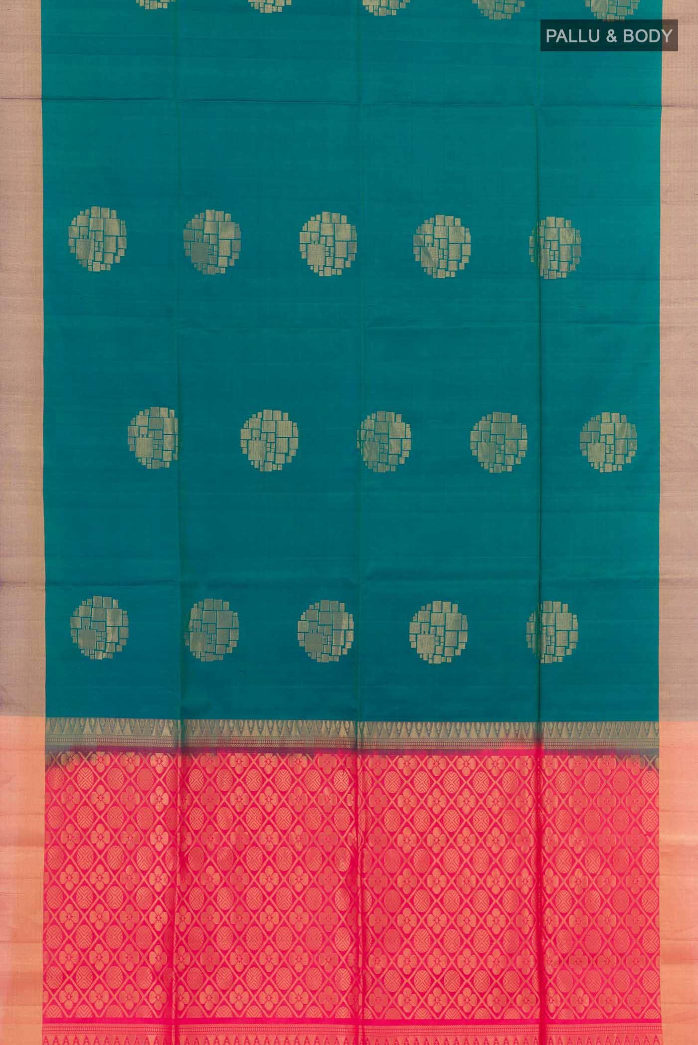 Teal Soft Silk Saree