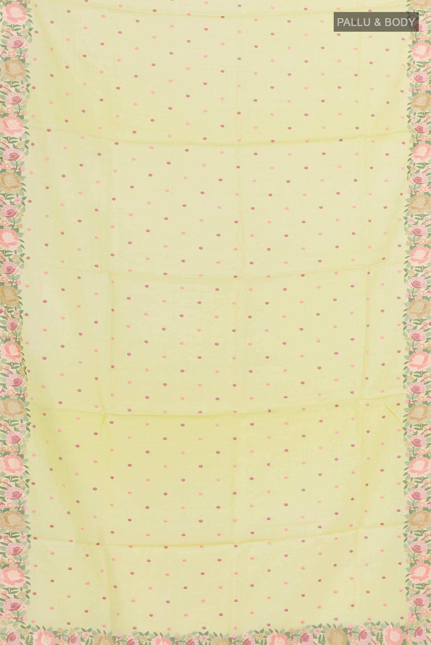Yellow Tussar Saree