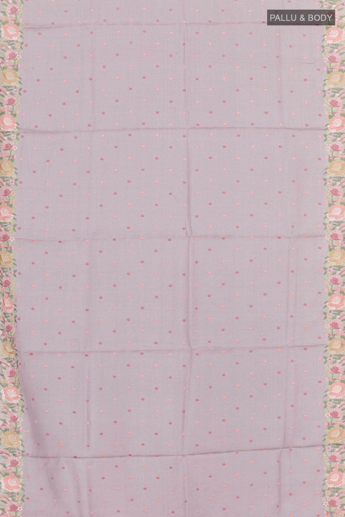 Lilac Tussar Saree