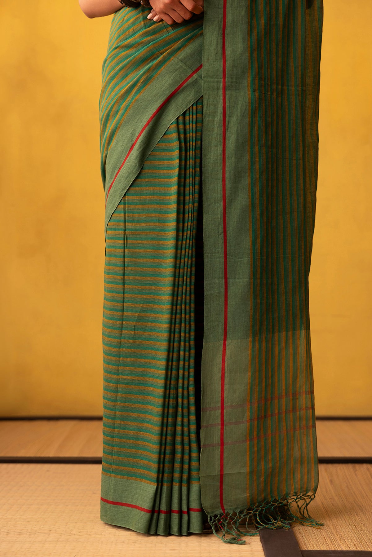 Aamras-Green Cotton Saree
