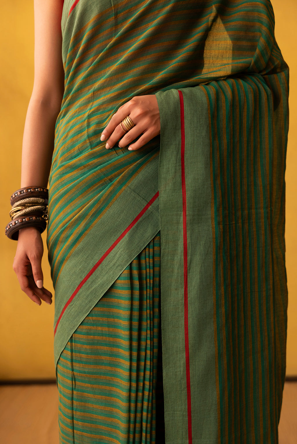 Aamras-Green Cotton Saree