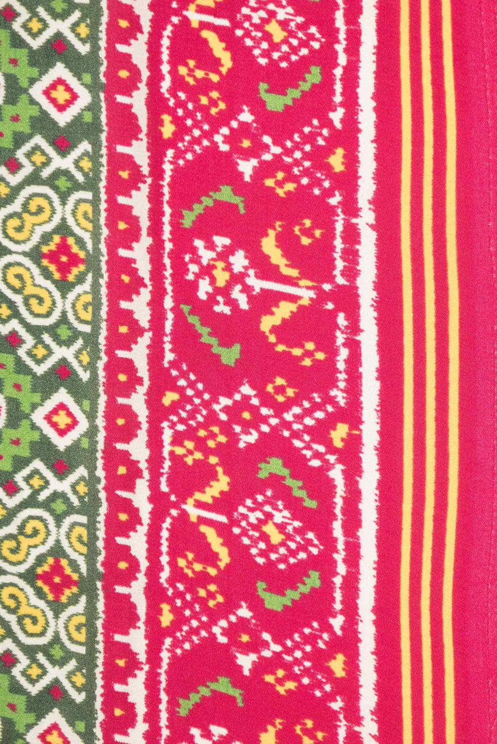 Green Dual Tone Blended Mysore Crepe Saree