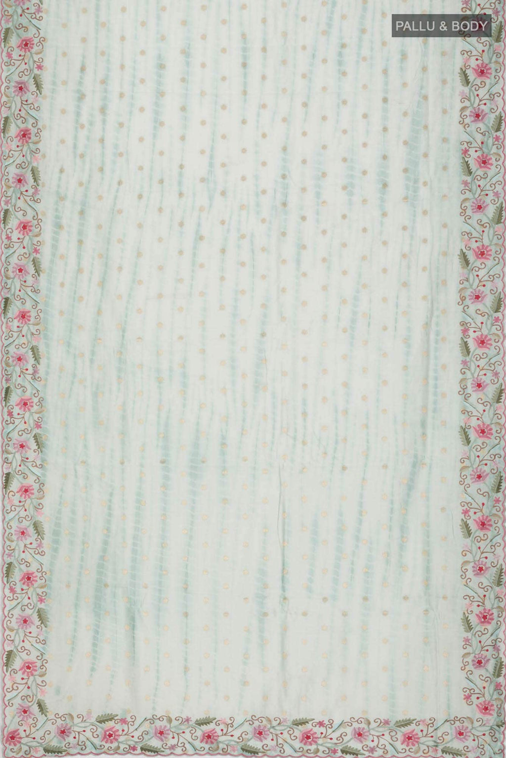 Light Green Bhagalpuri Tussar Silk Saree