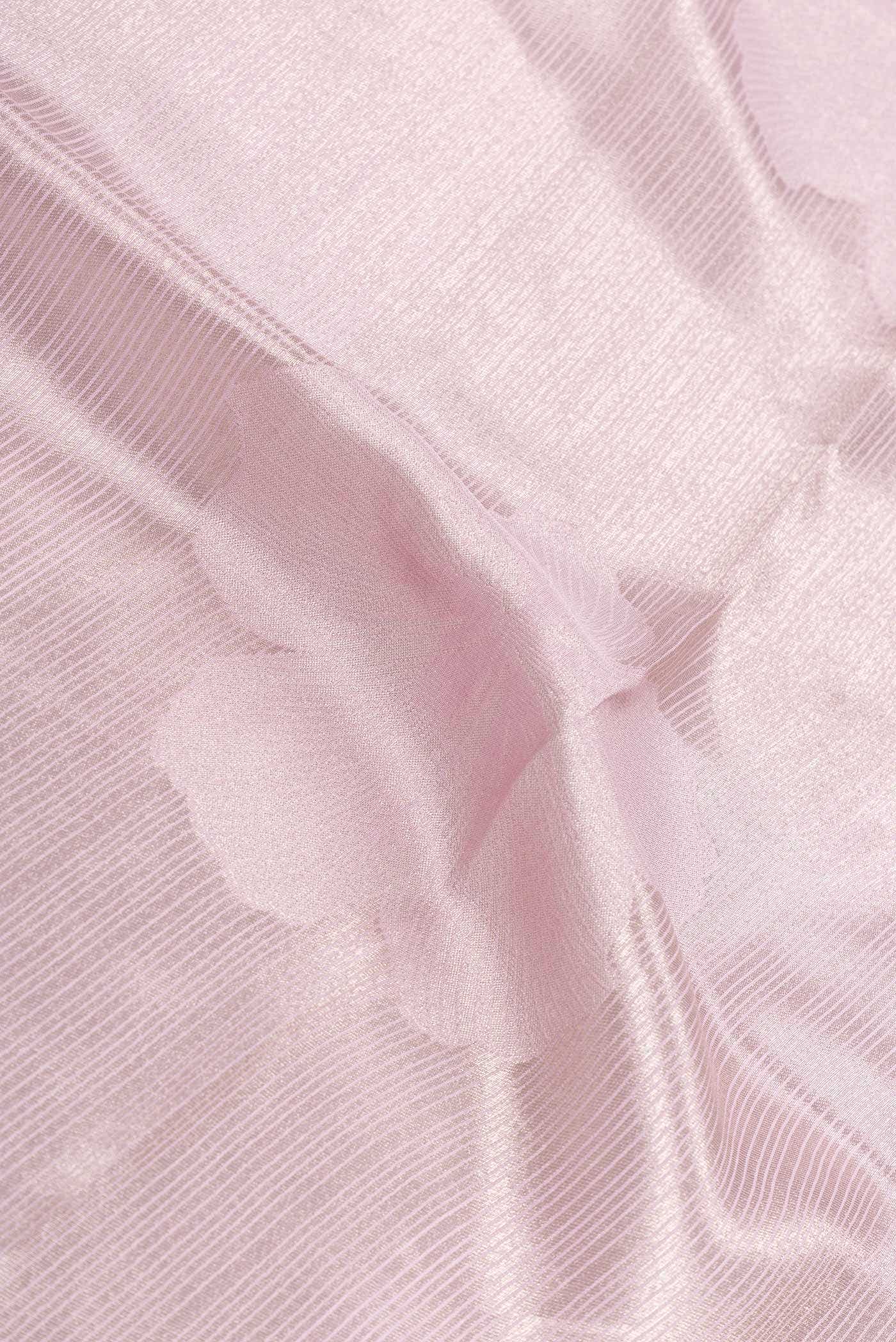 Pink Dual Tone Blended Organza Silk Saree