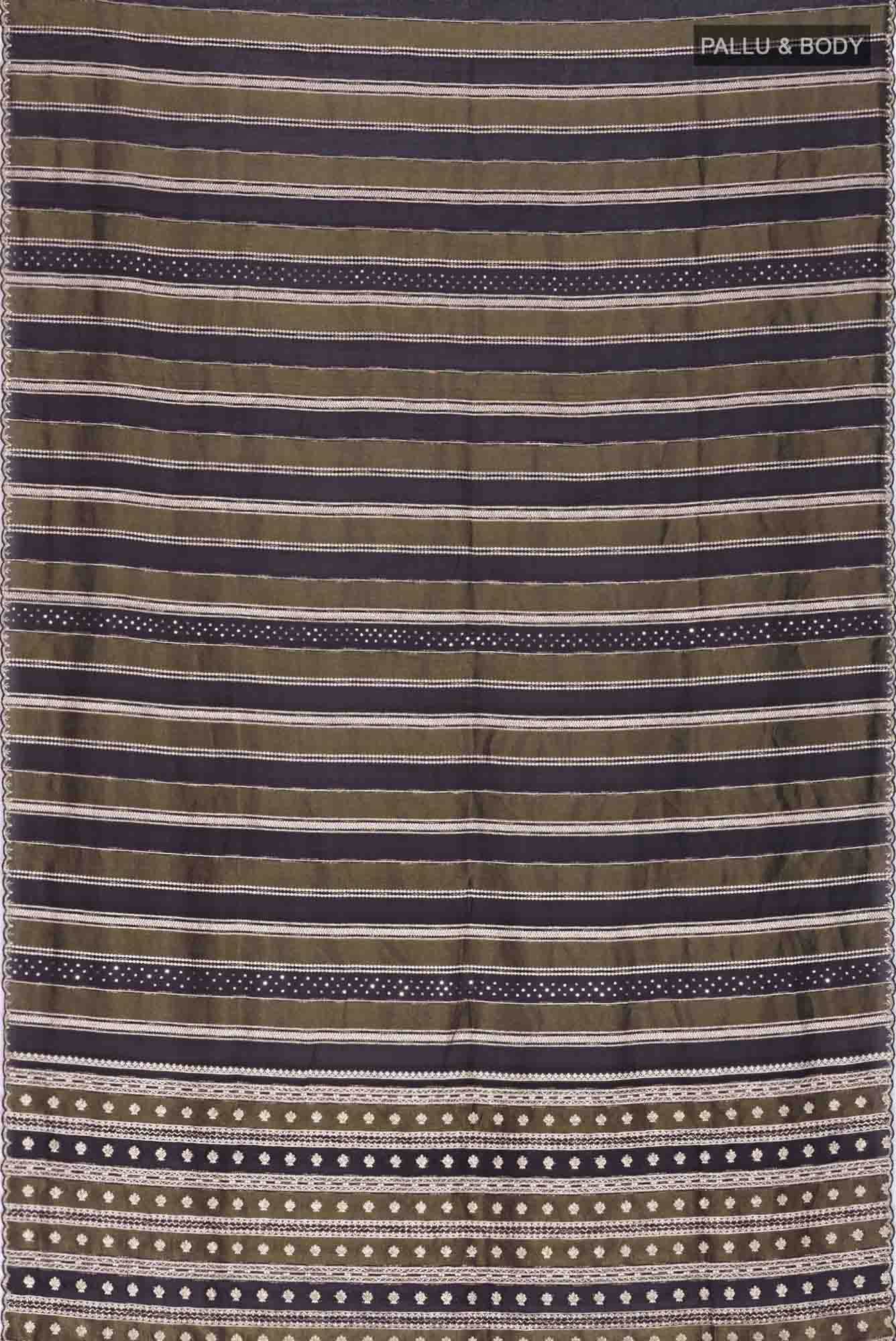 Black Blended Tissue Silk Saree