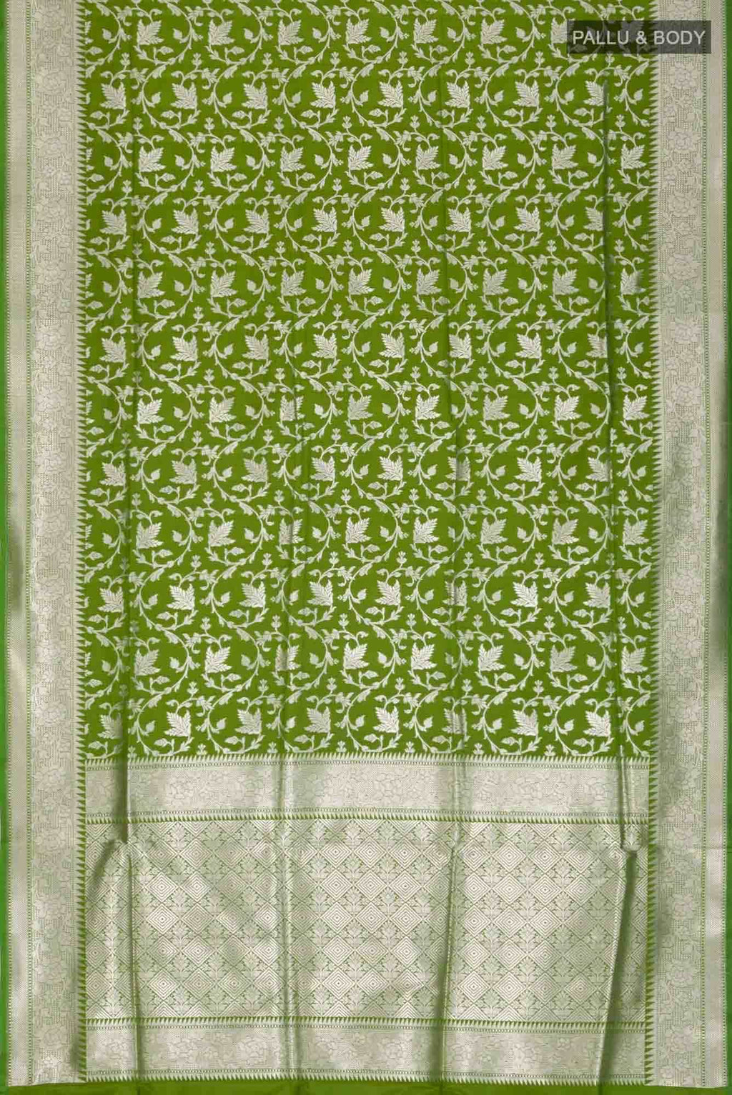 Green Blended Banarasi Silk Saree