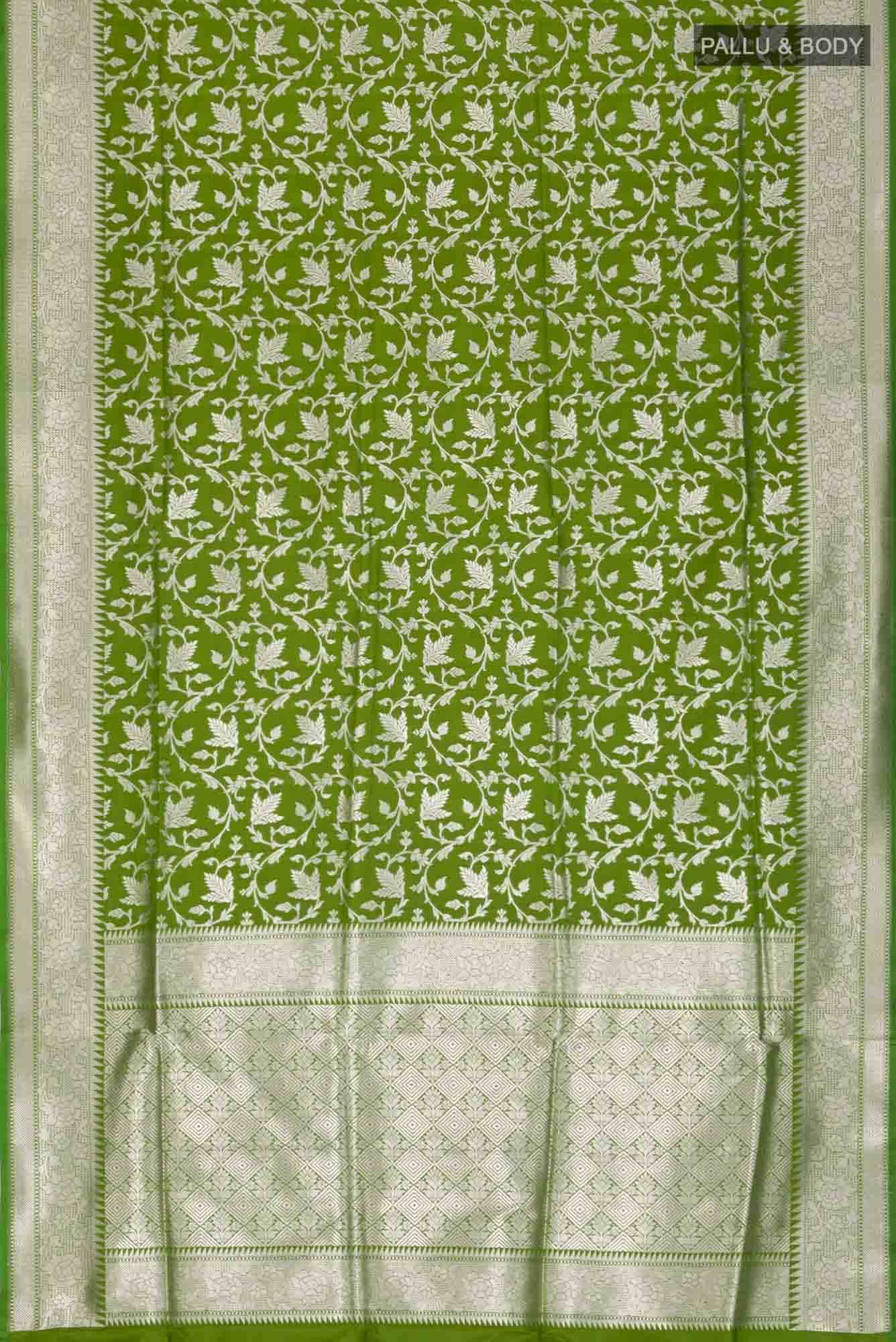 Green Blended Banarasi Silk Saree