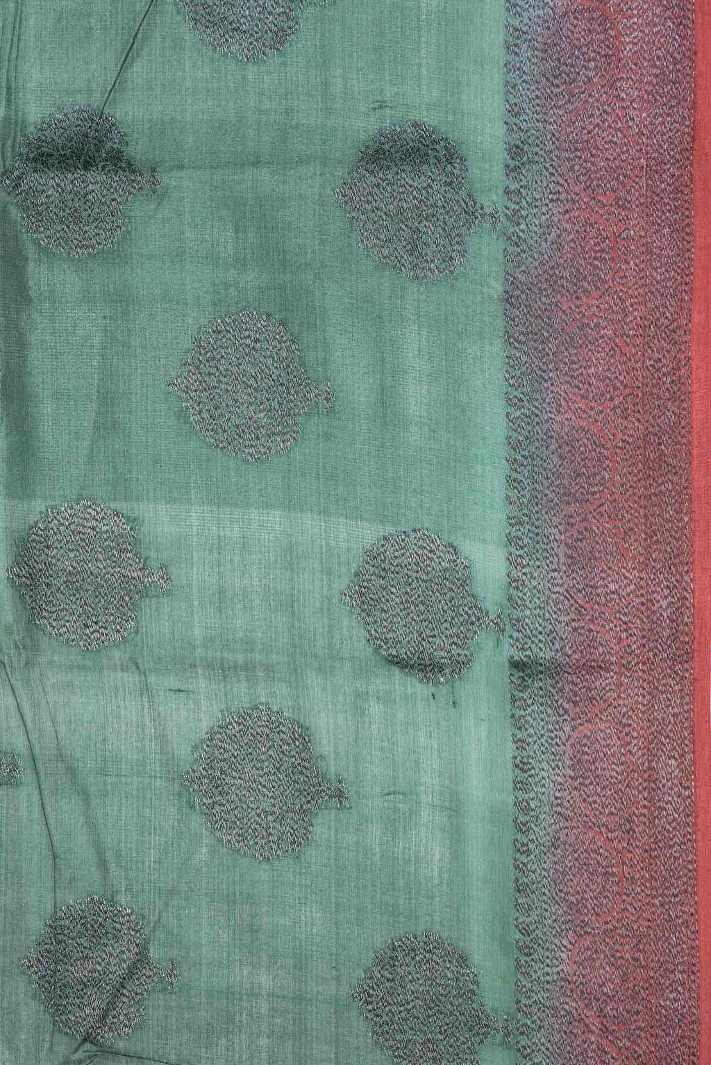 Green Dual Tone Tussar Silk Saree