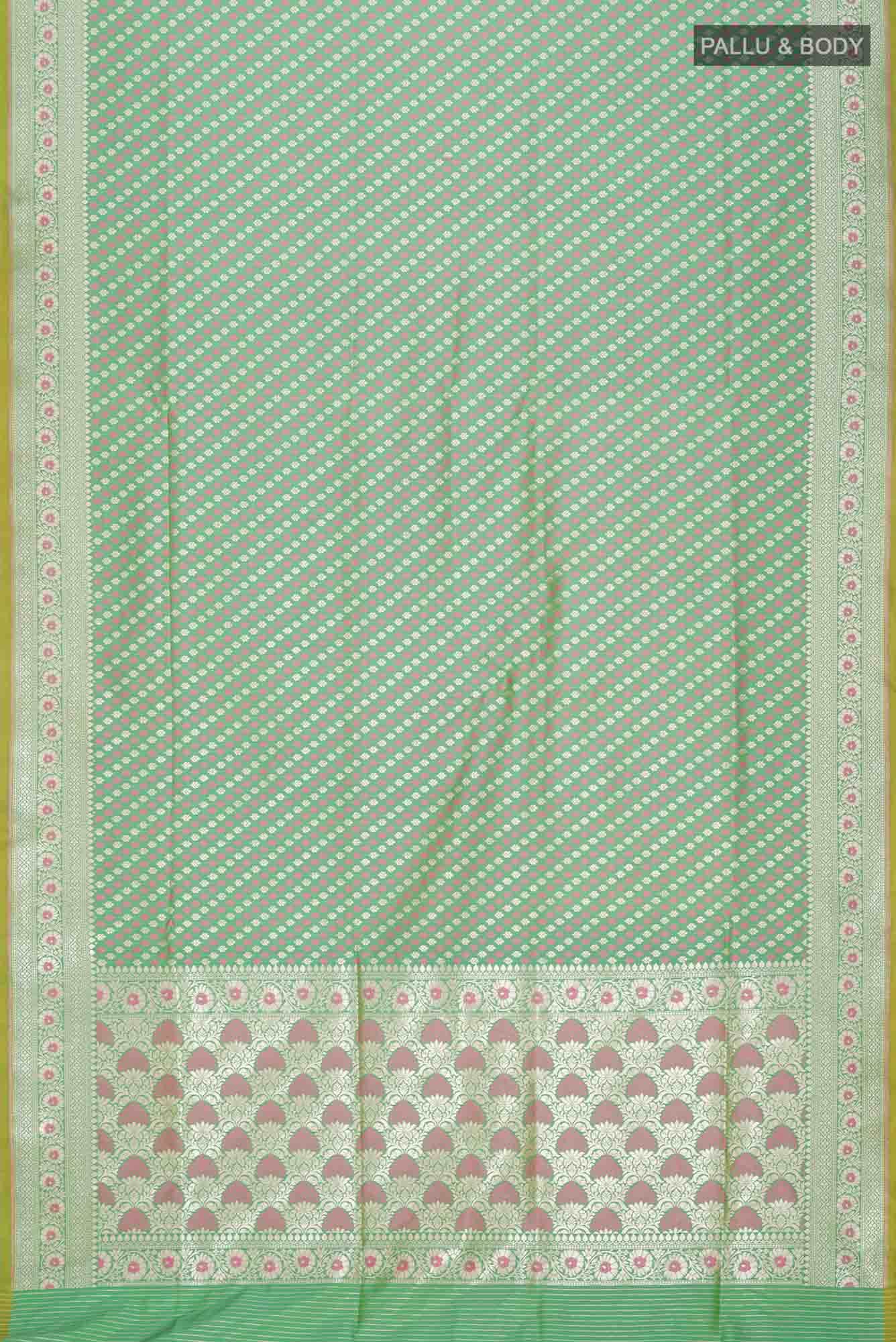 Green Blended Banarasi Silk Saree