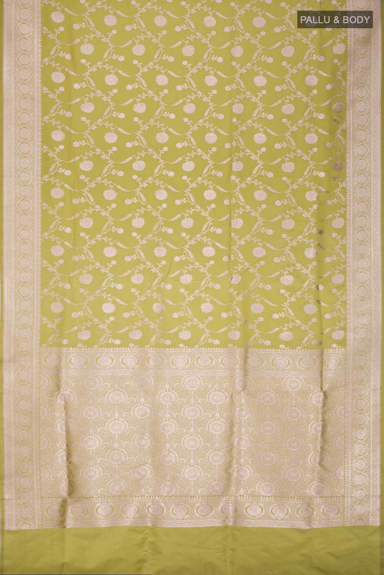 Green Banarasi Silk Saree