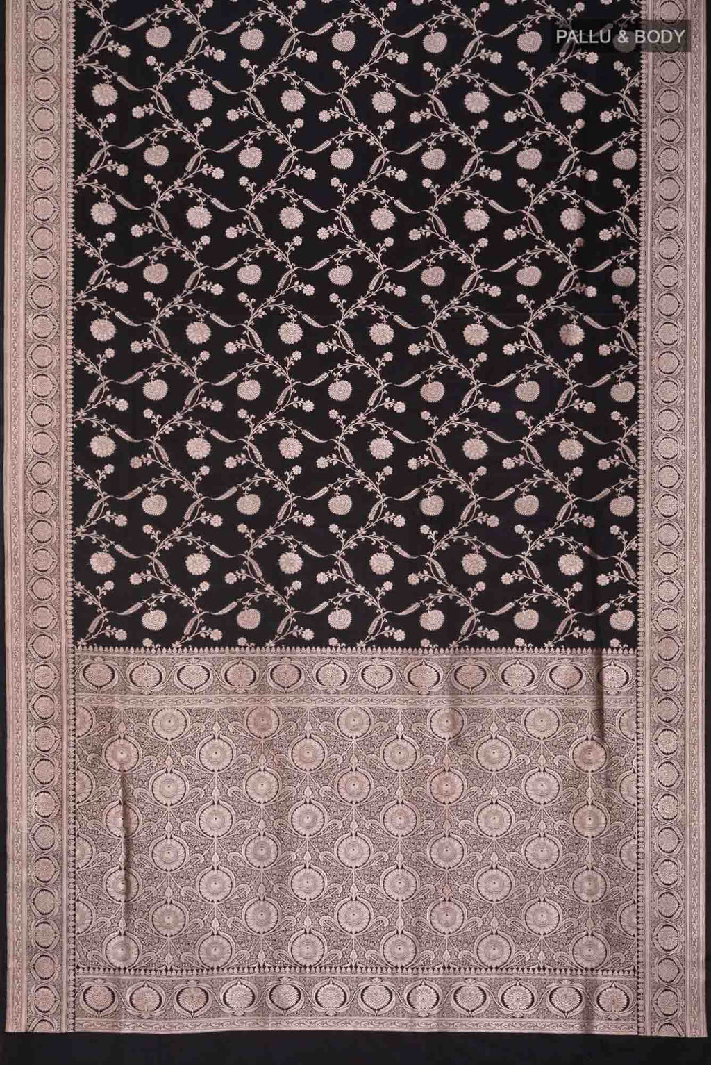 Black Banarasi Silk Saree