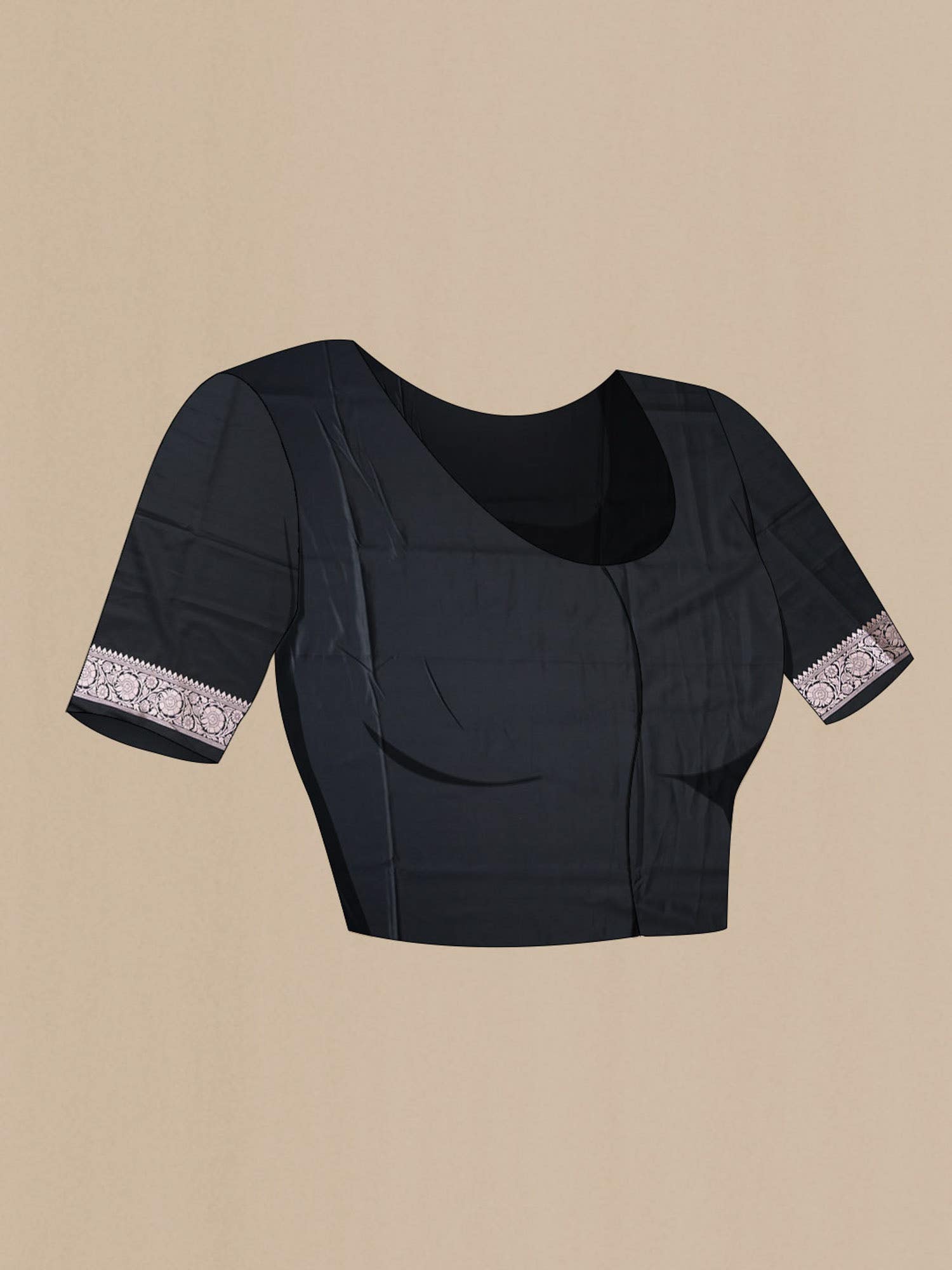 Black Banarasi Silk Saree