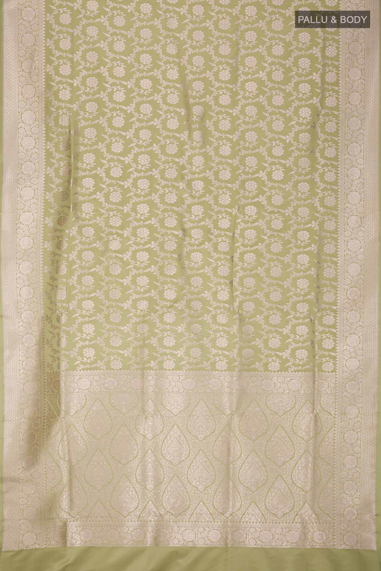Green Banarasi Silk Saree
