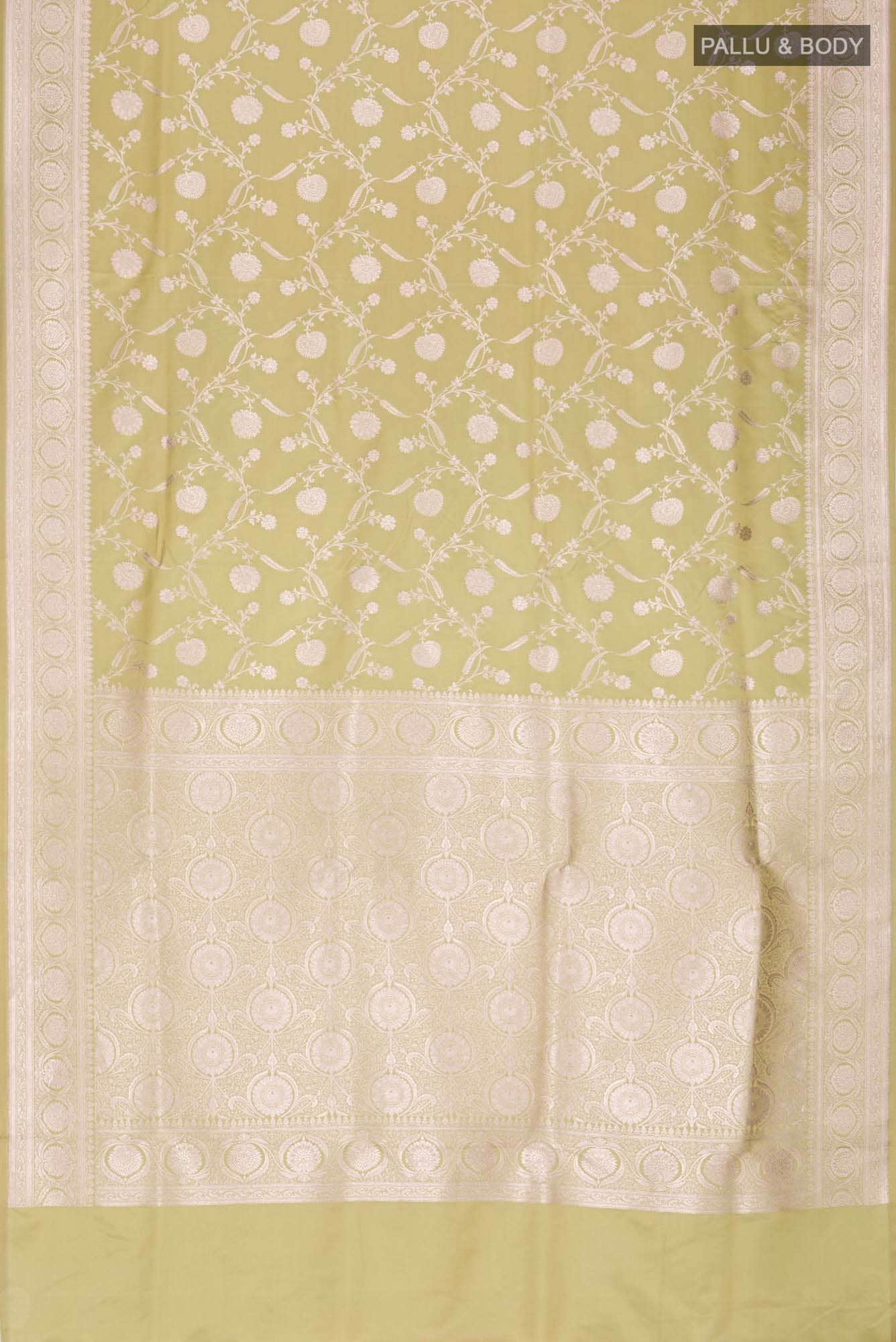 Green Blended Banarasi Silk Saree