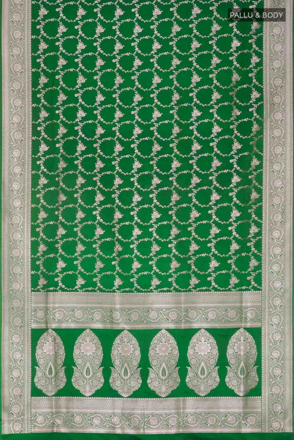 Green Blended Banarasi Silk Saree