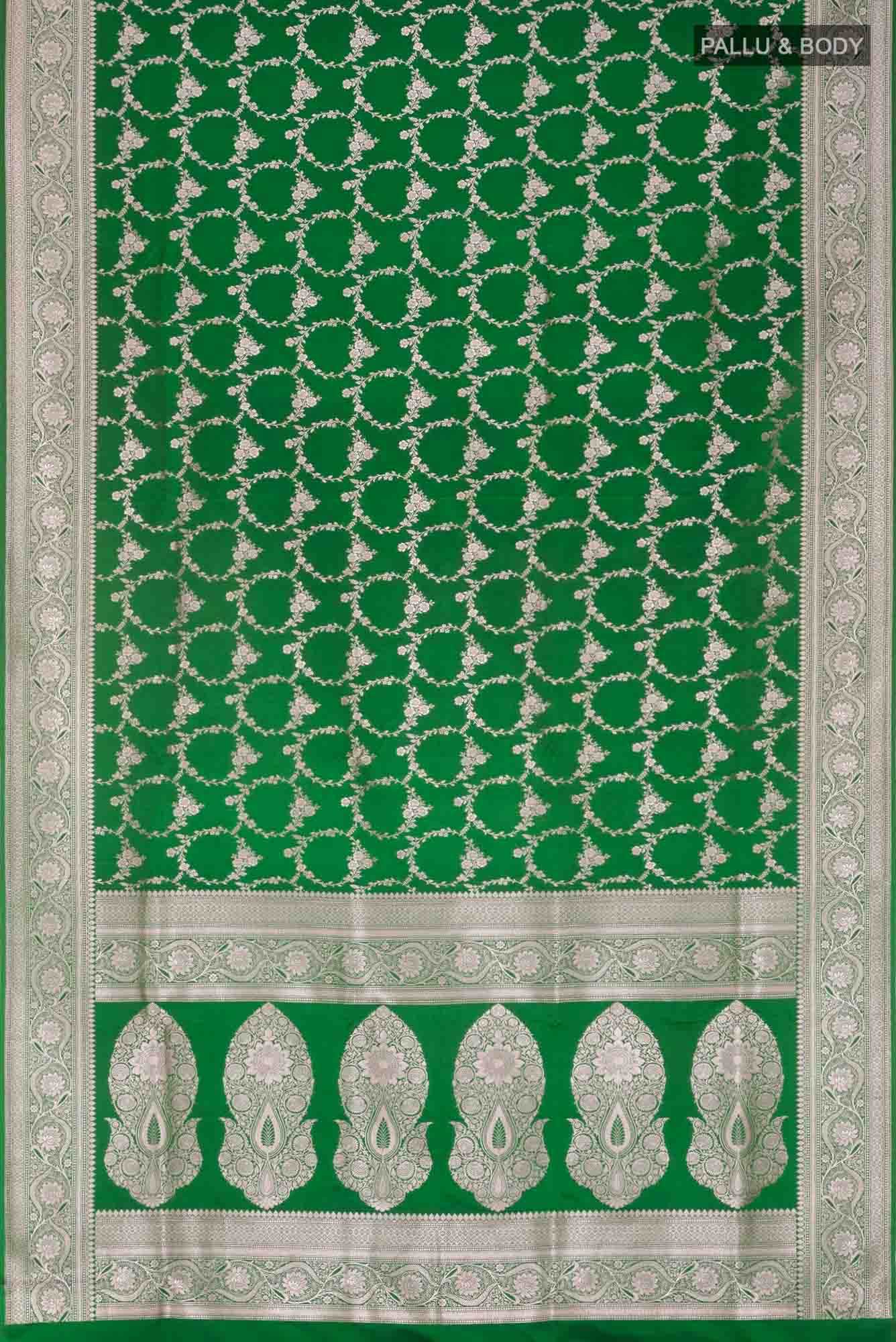 Green Blended Banarasi Silk Saree