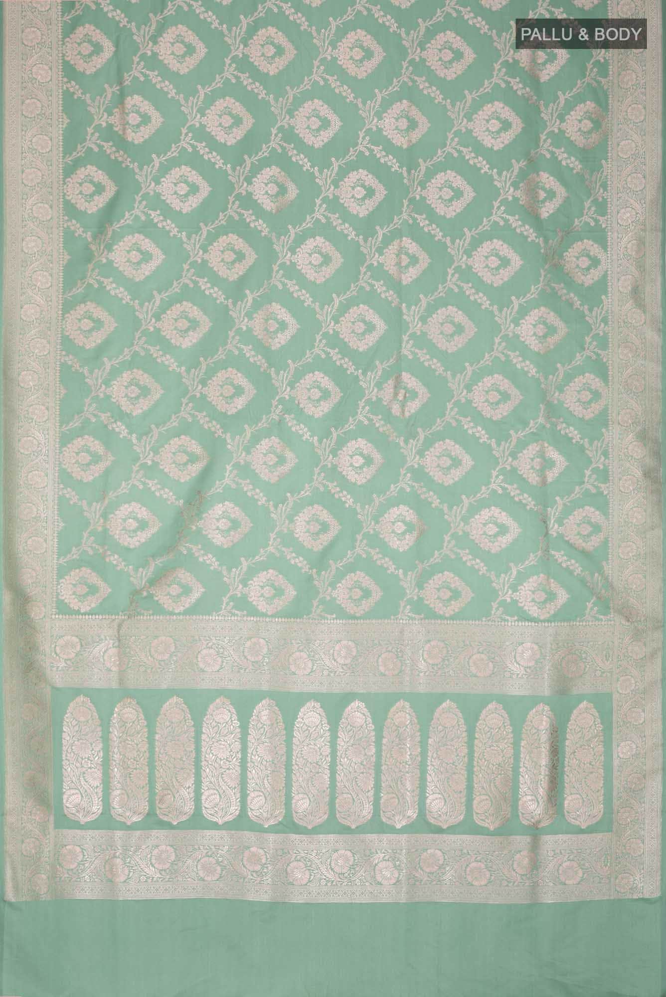 Green Blended Banarasi Silk Saree