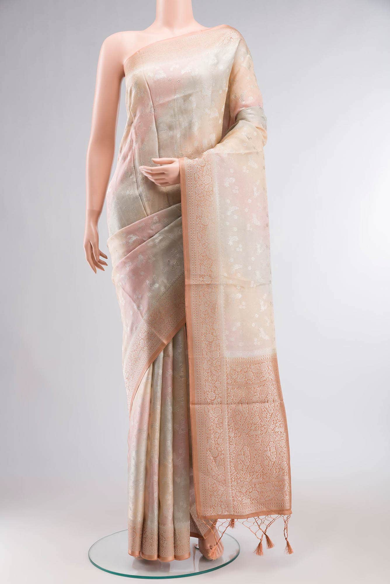 Multi Satin Silk Saree