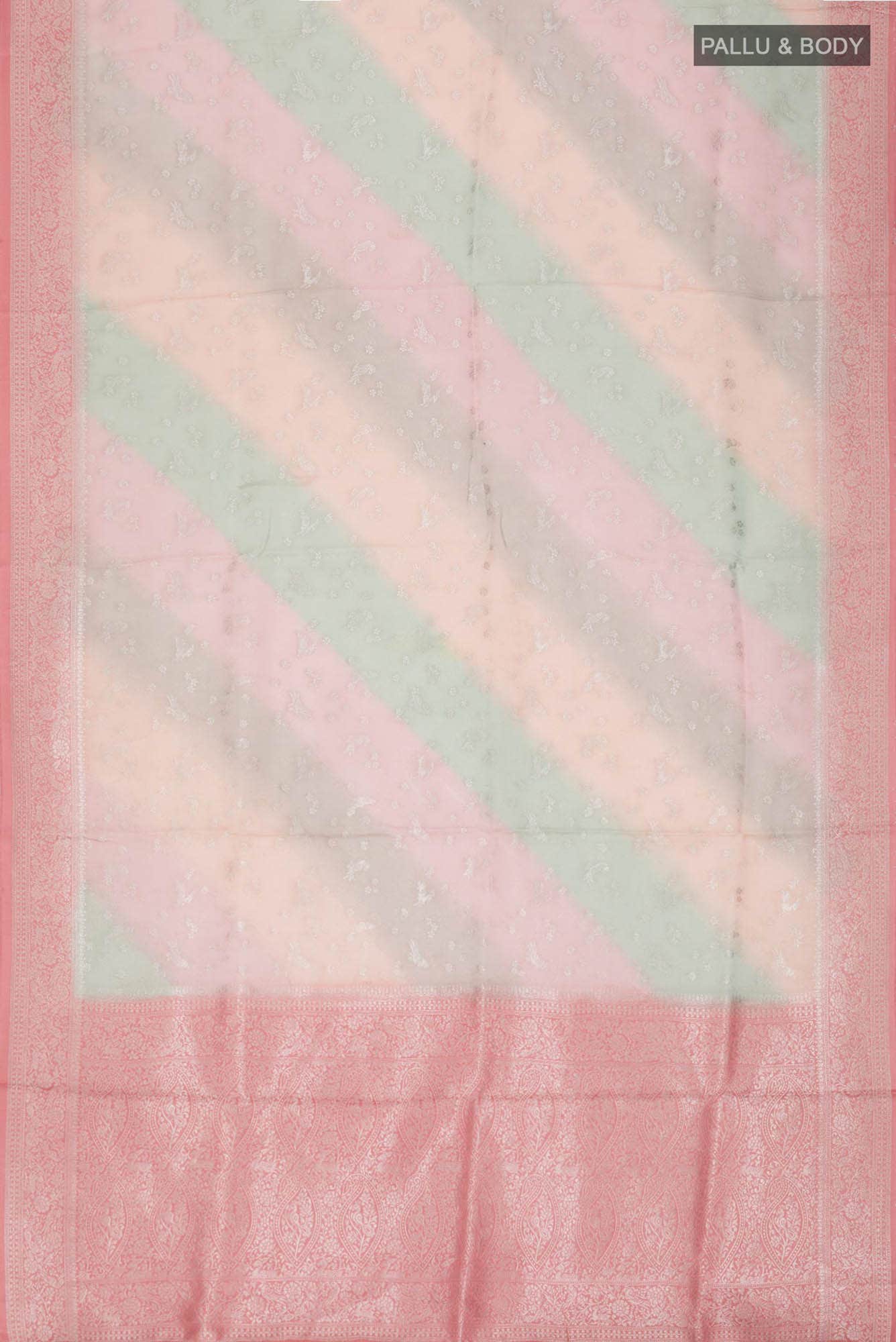 Multi Satin Silk Saree