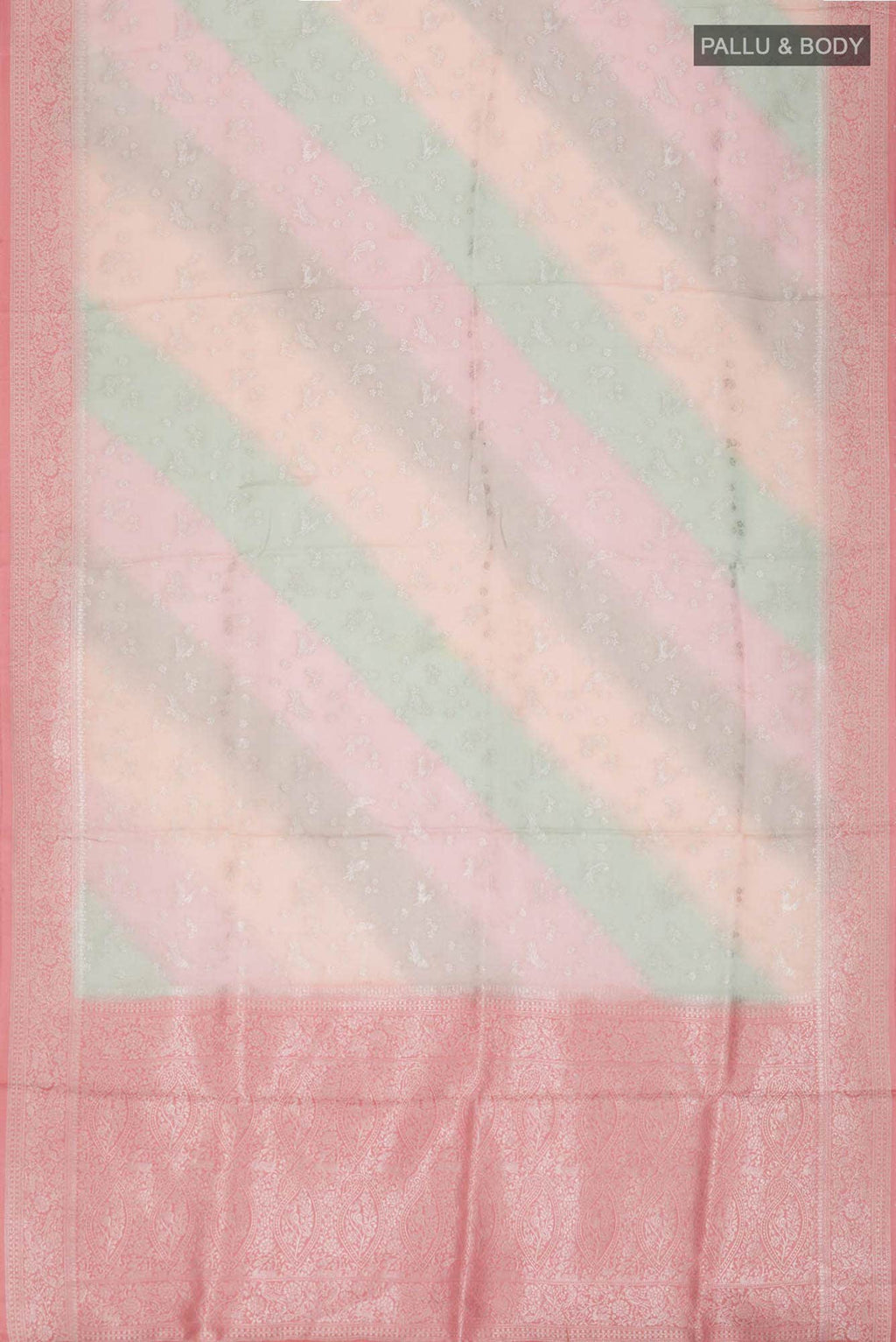 Multi Satin Silk Saree