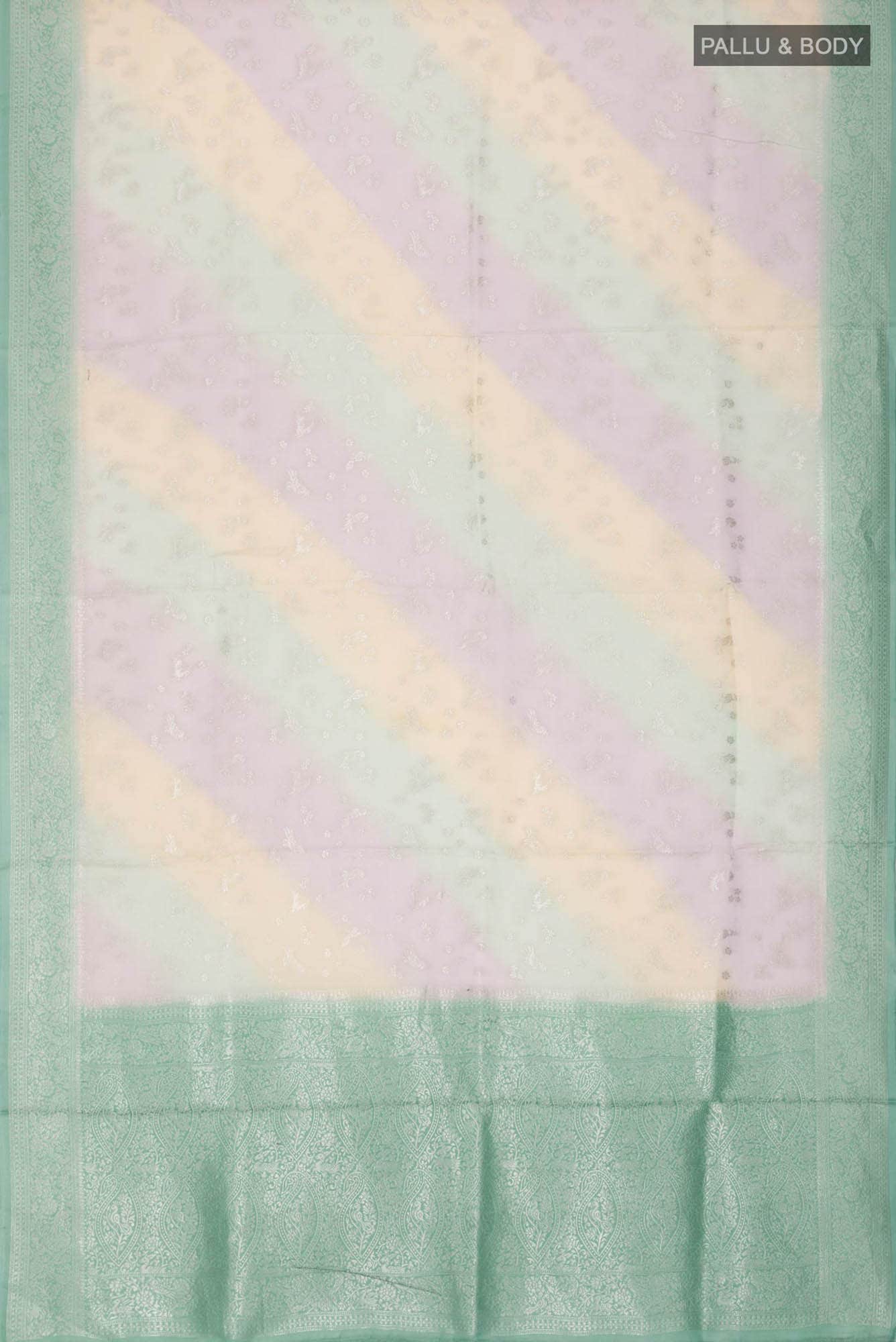 Multi Satin Silk Saree