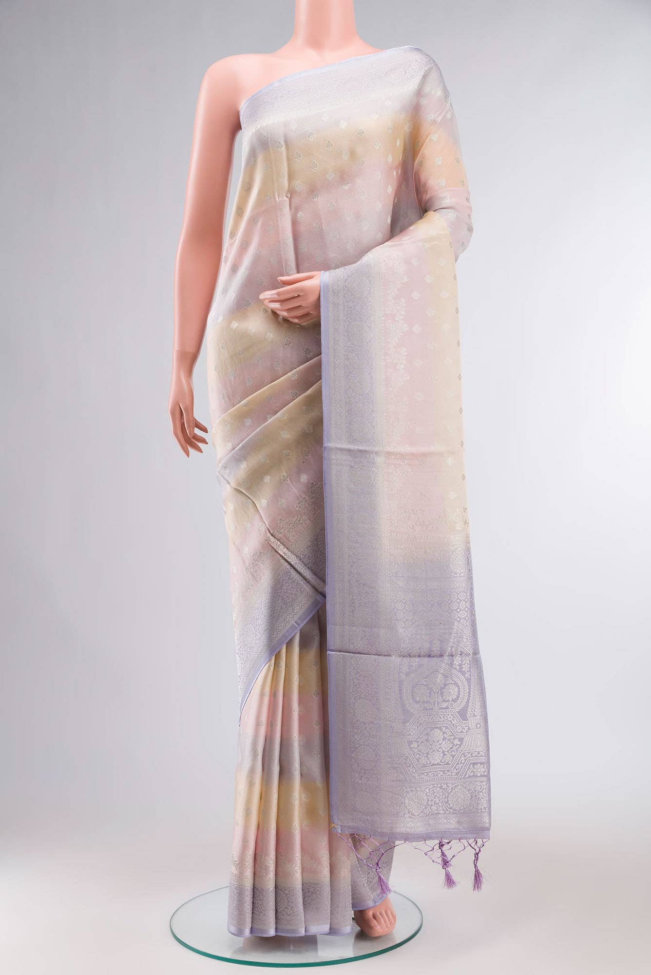 Multi Satin Silk Saree