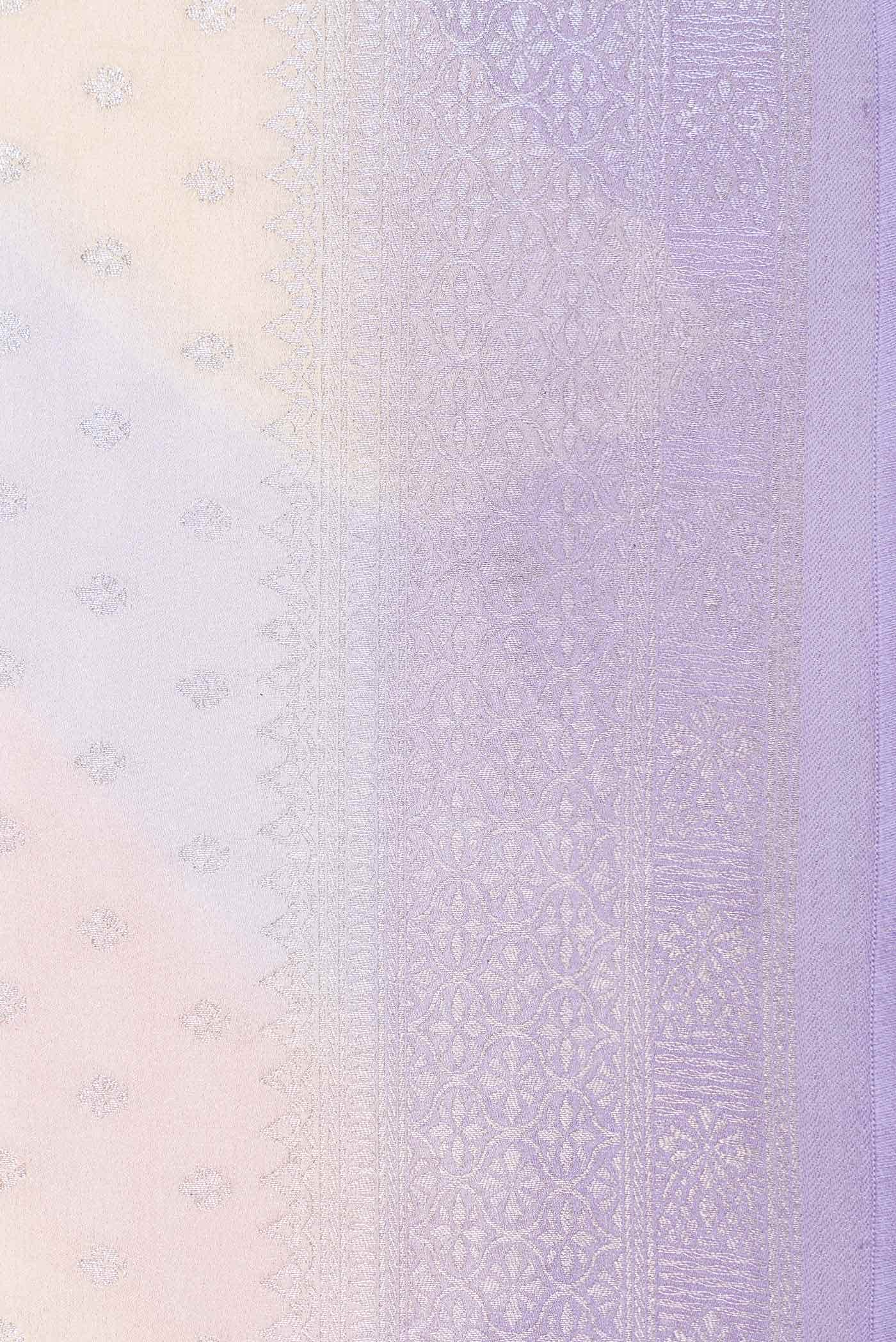 Lavender Dual Tone Satin Crepe Saree