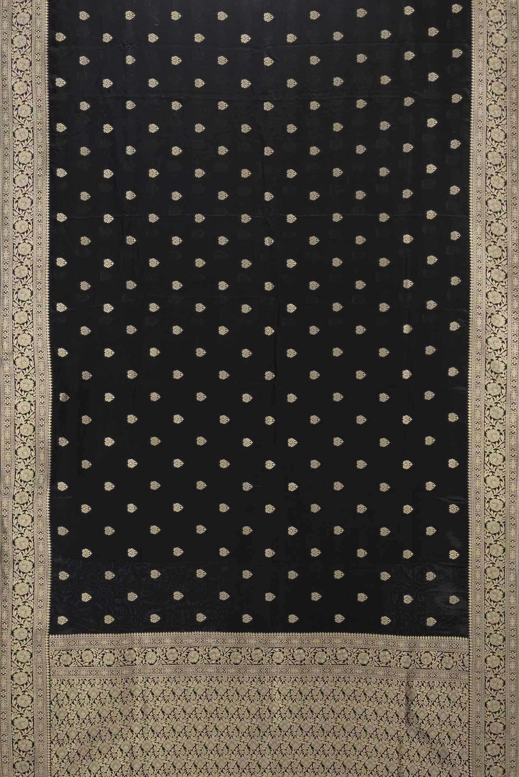 Black Blended Banarasi Silk Saree