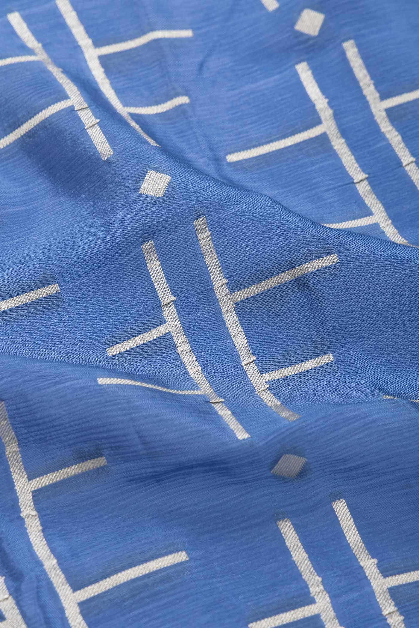 Blue Banarasi Silk Saree