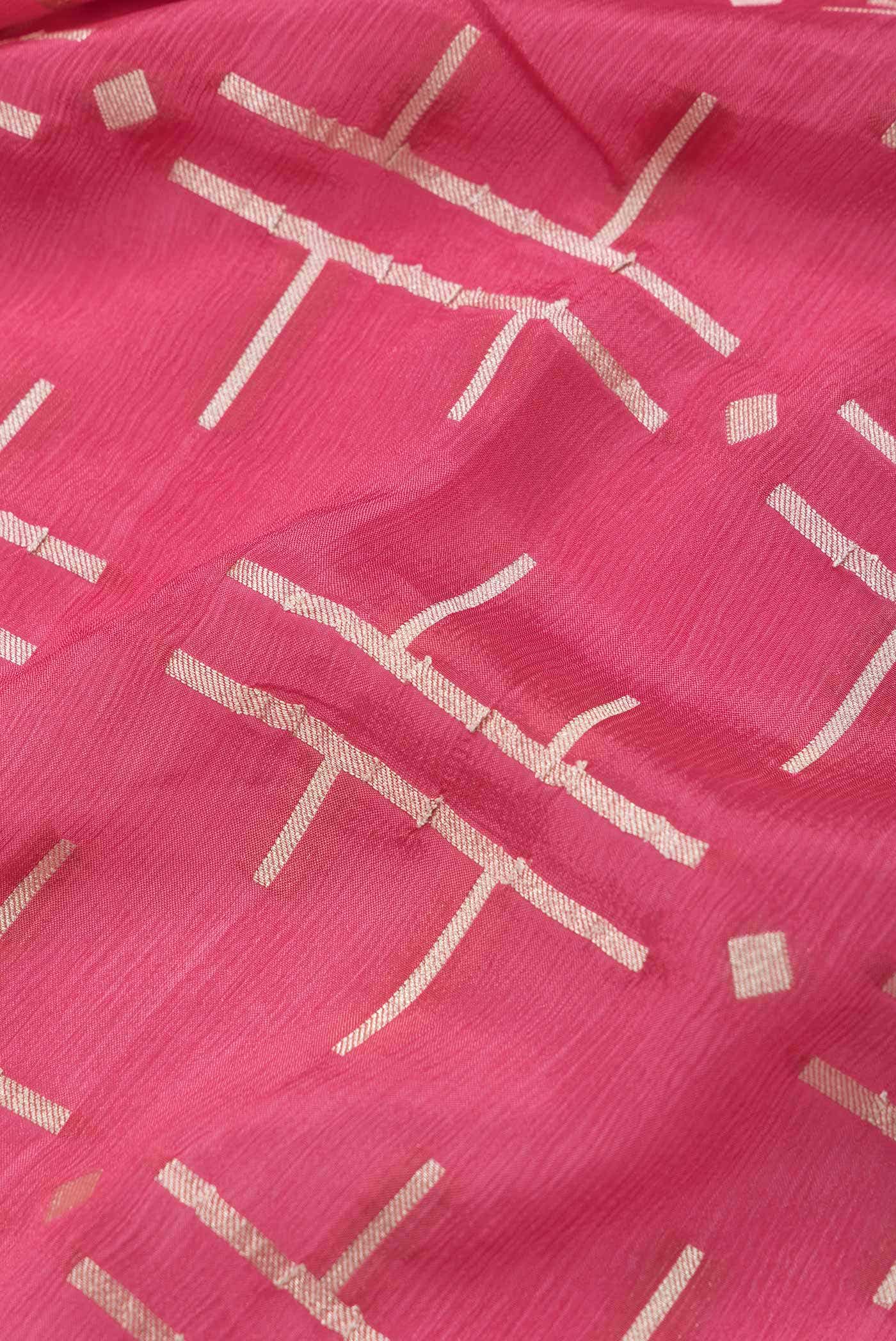 Pink Banarasi Silk Saree