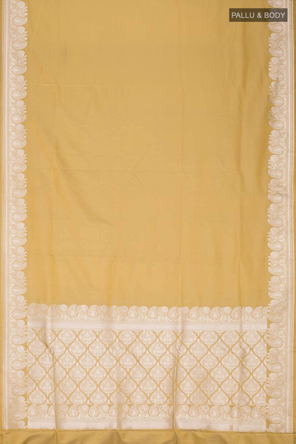 Mustard Blended Banarasi Silk Saree
