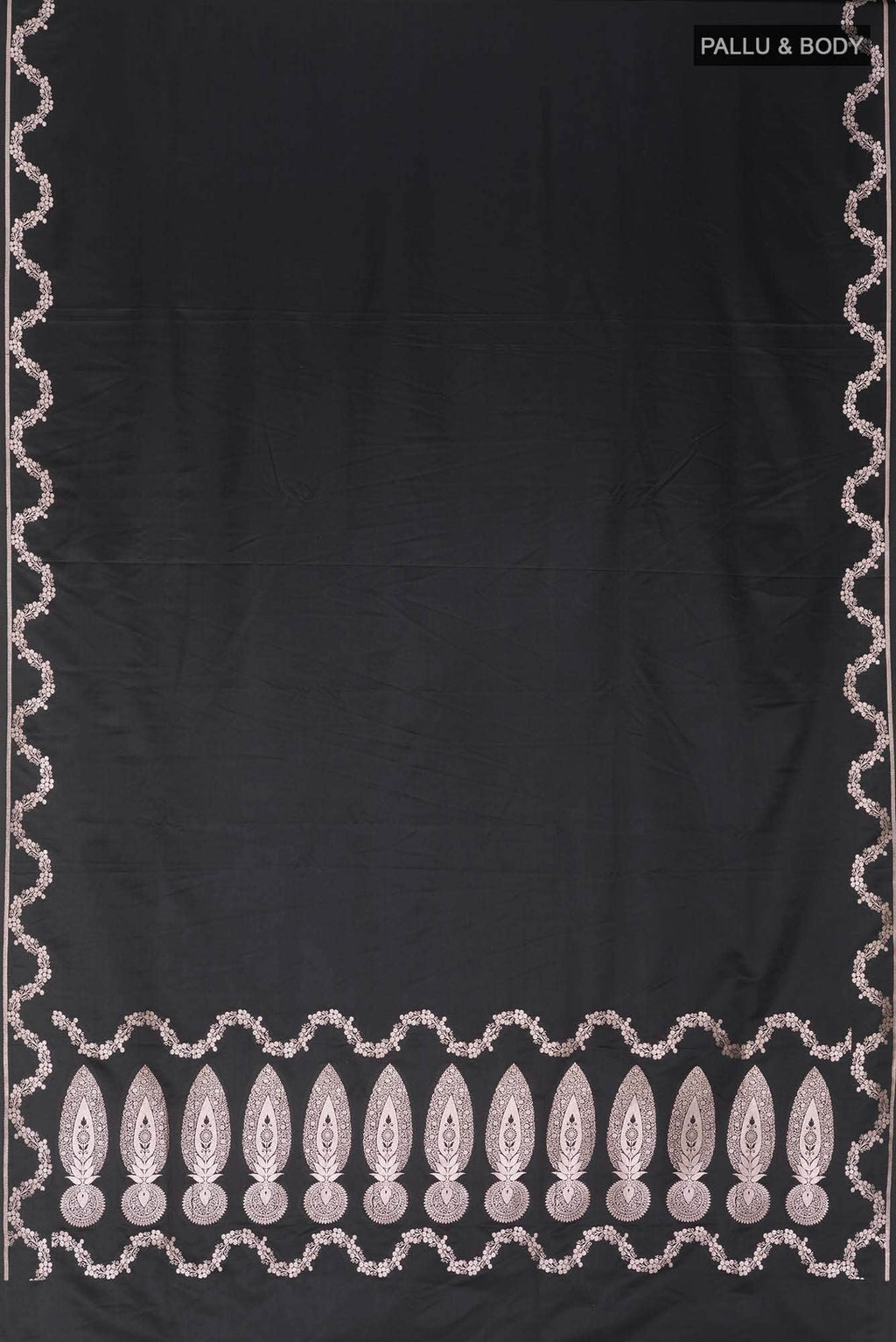 Black Blended Banarasi Silk Saree