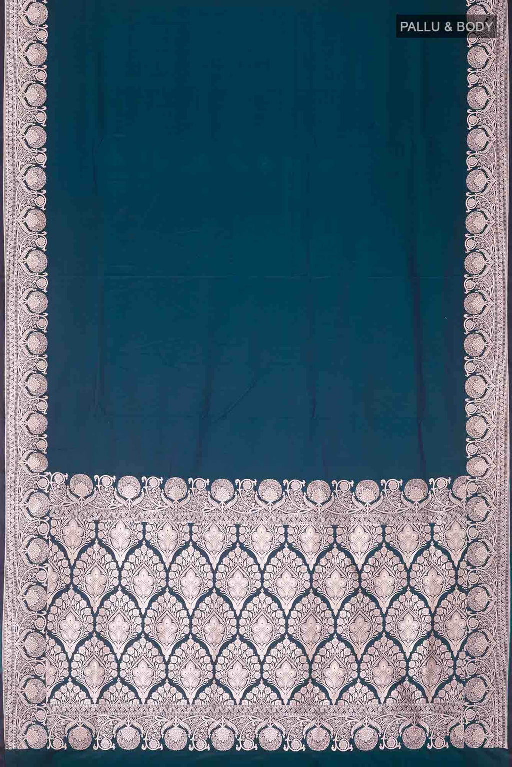 Blue Blended Banarasi Silk Saree