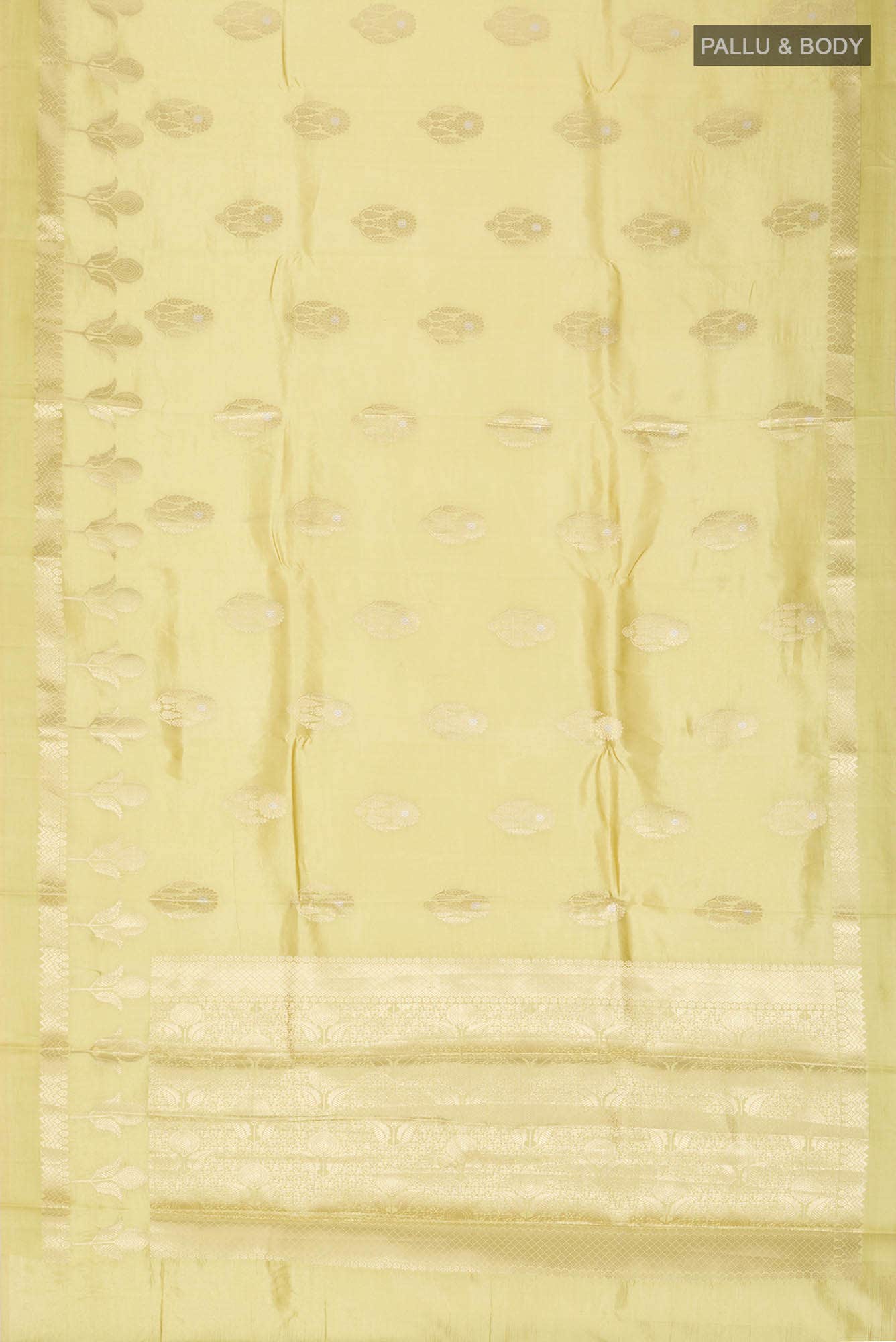 Green Banarasi Raw Silk Saree