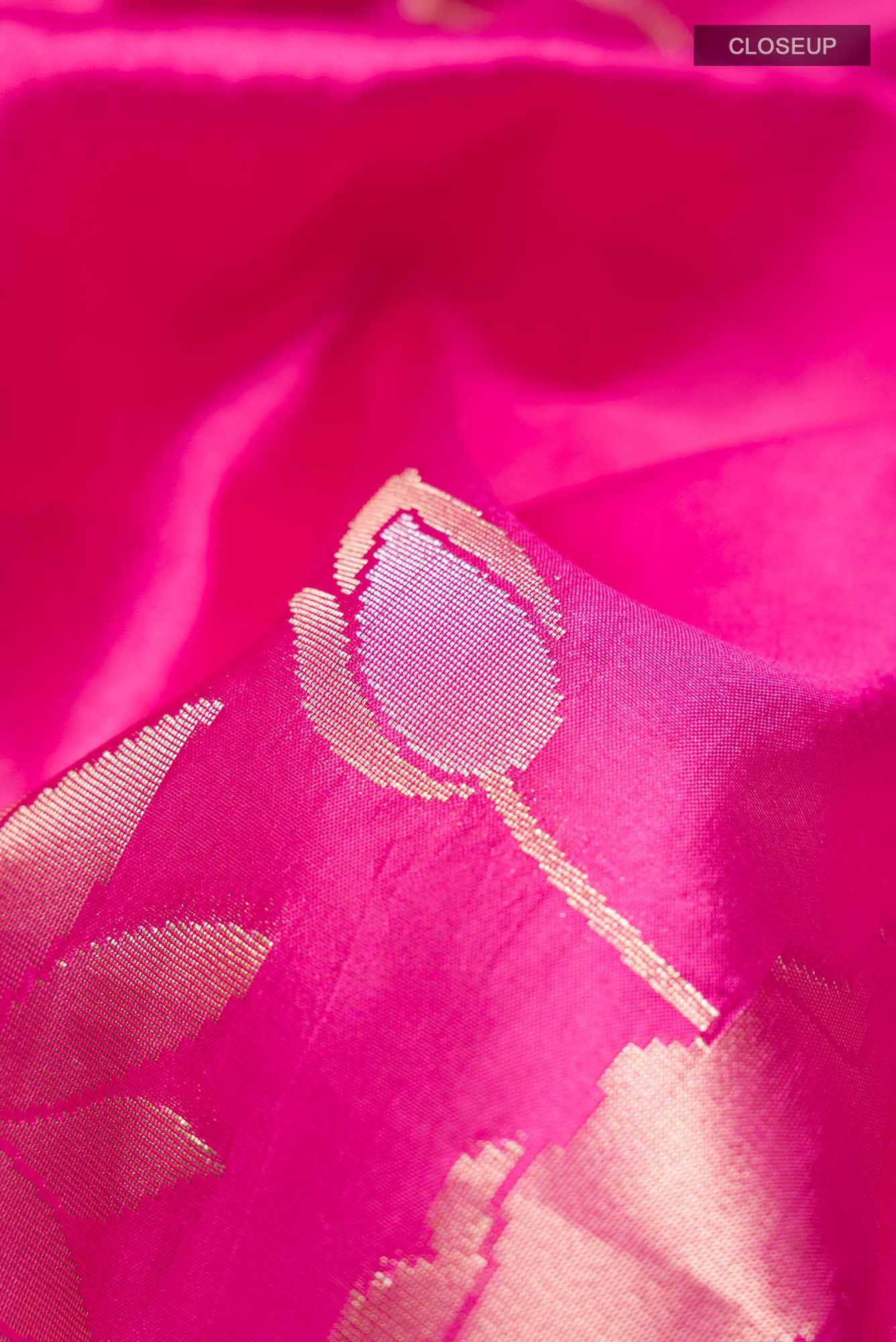 Pink Banarasi Raw Silk Saree