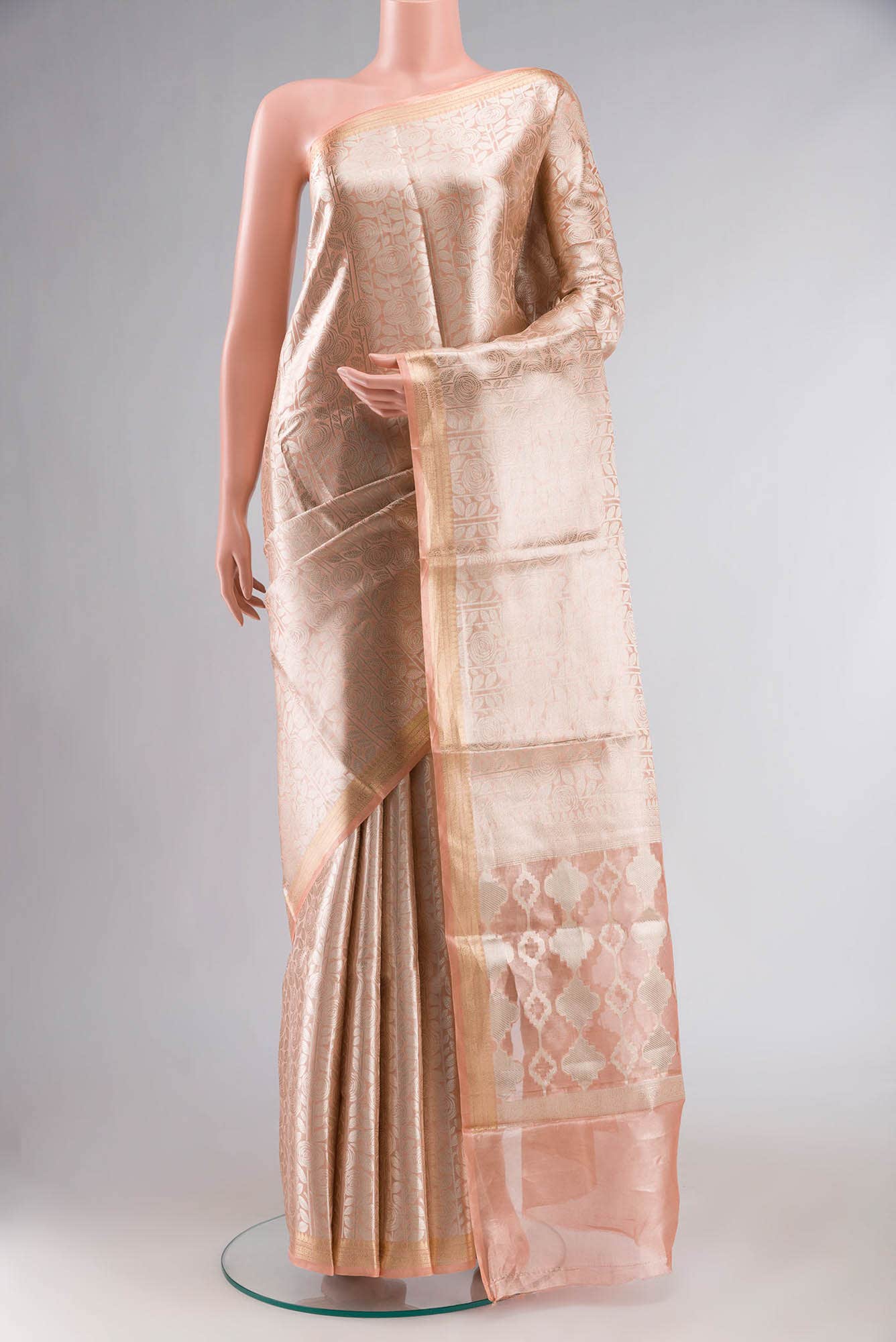 Multi Banarasi Tissue Silk Saree