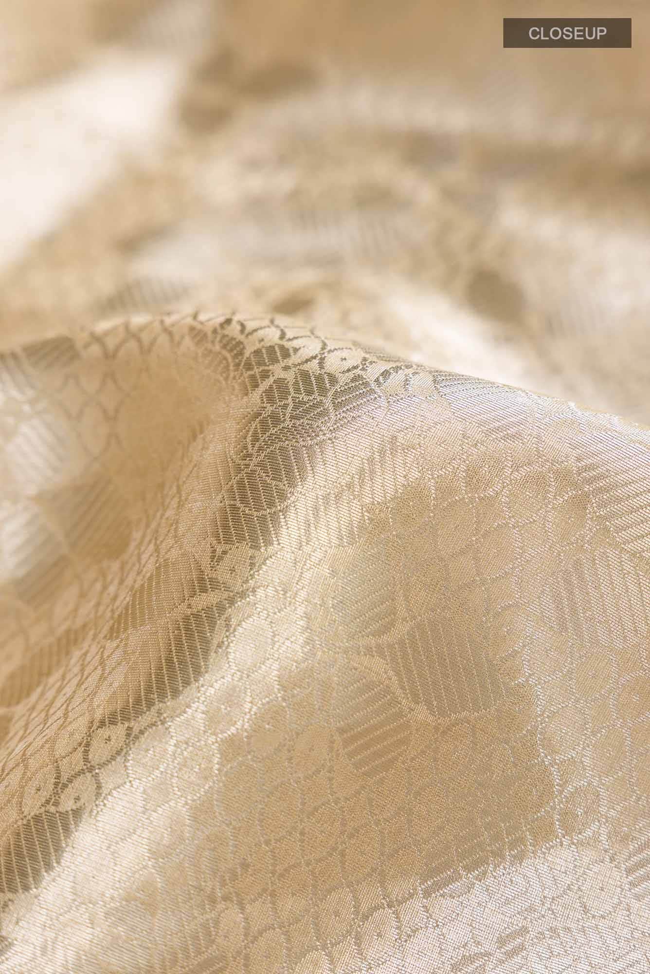 Gold Banarasi Tissue Silk Saree